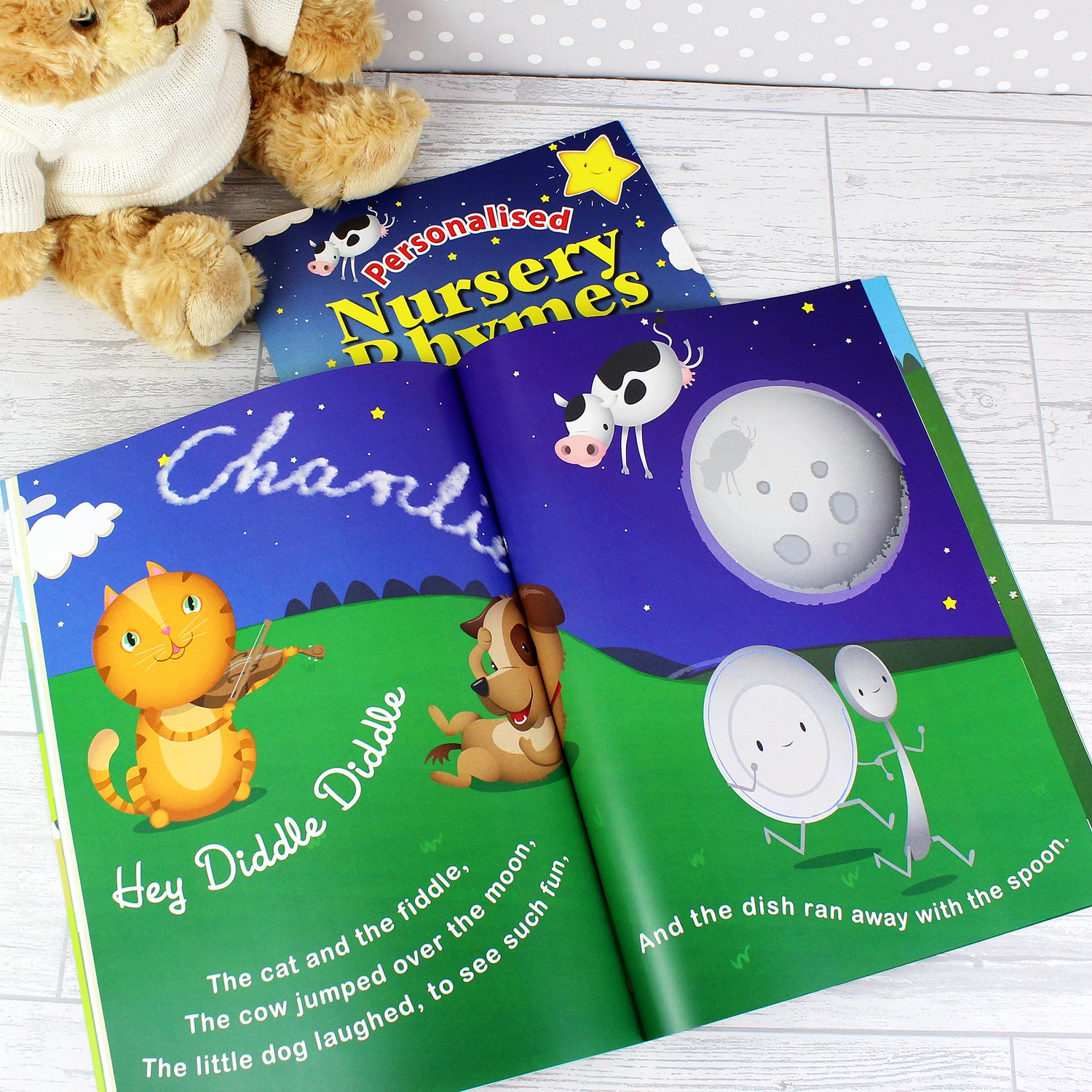 Personalised Nursery Rhyme Book - gift & personalise