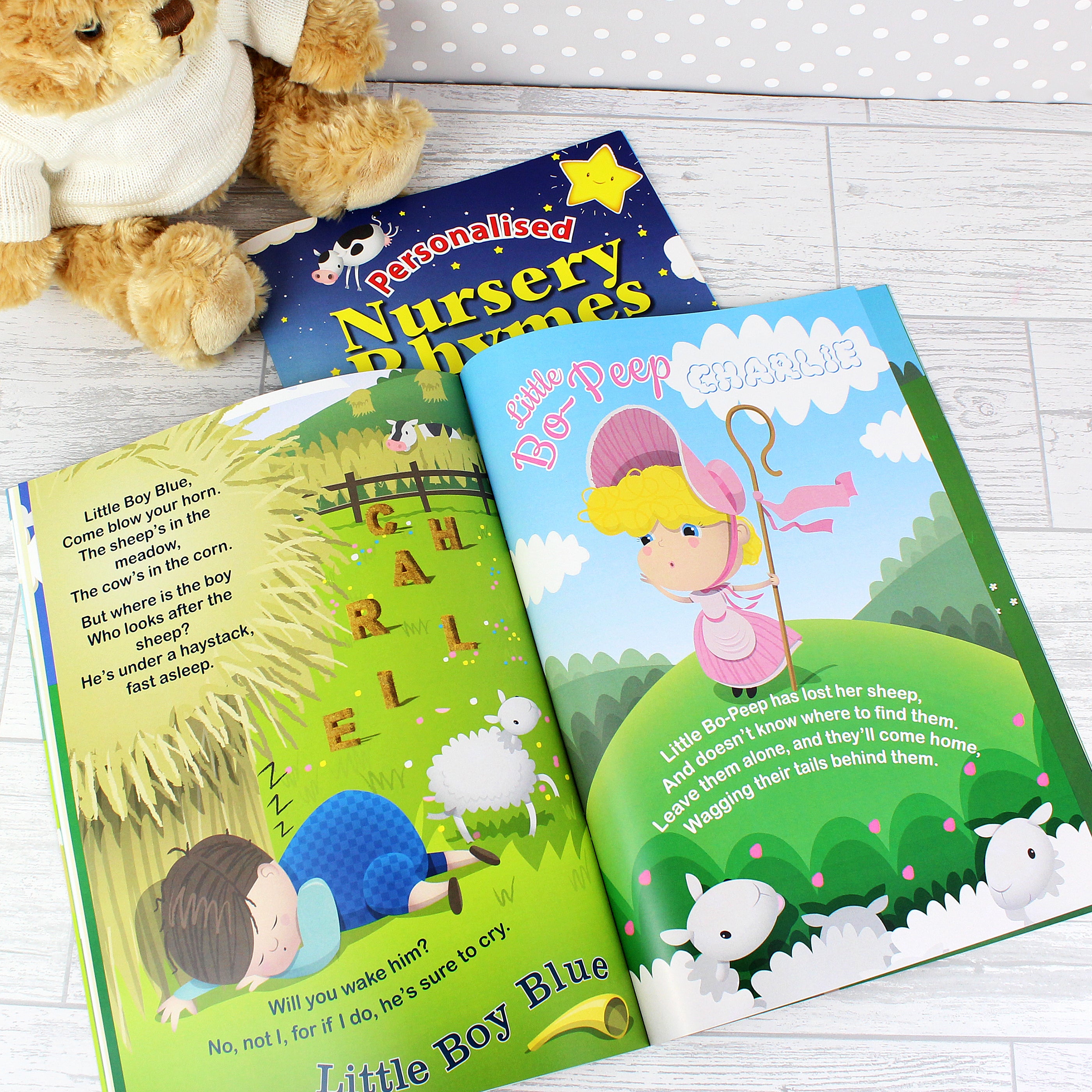 Personalised Nursery Rhyme Book - gift & personalise