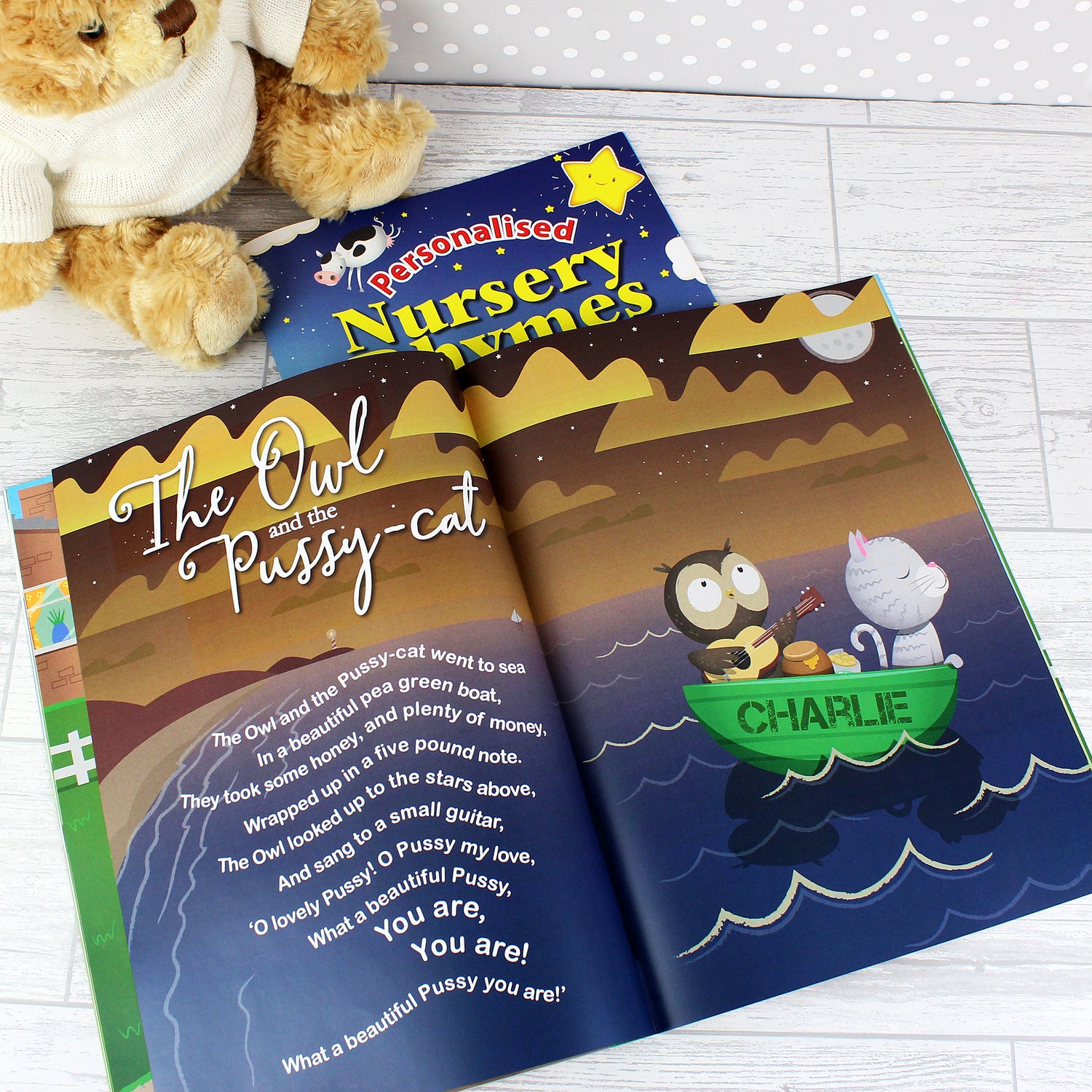 Personalised Nursery Rhyme Book - gift & personalise