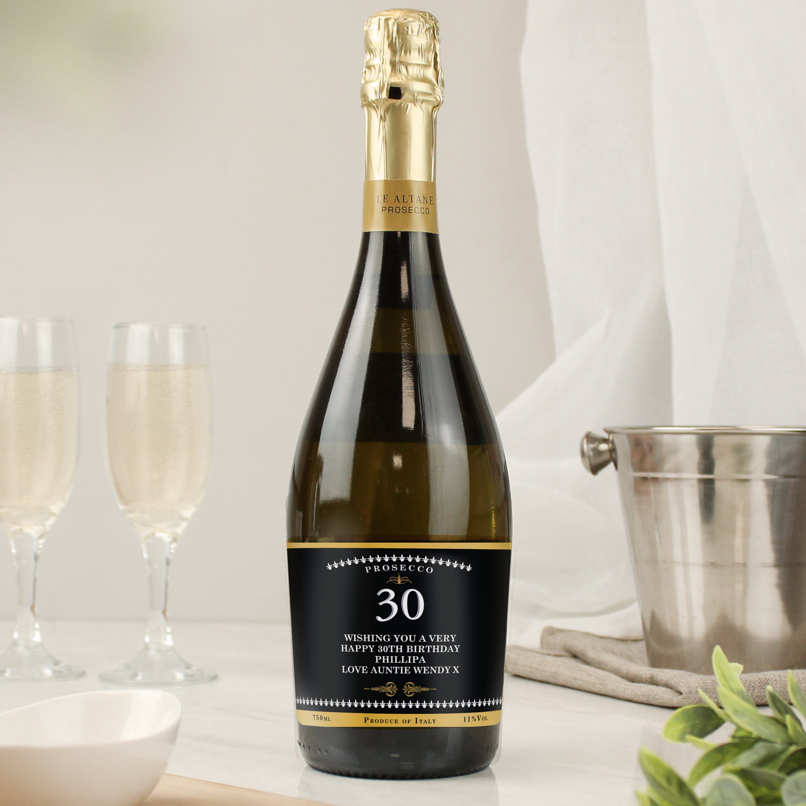 Personalised Birthday And Anniversary Bottle of Prosecco - gift & personalise