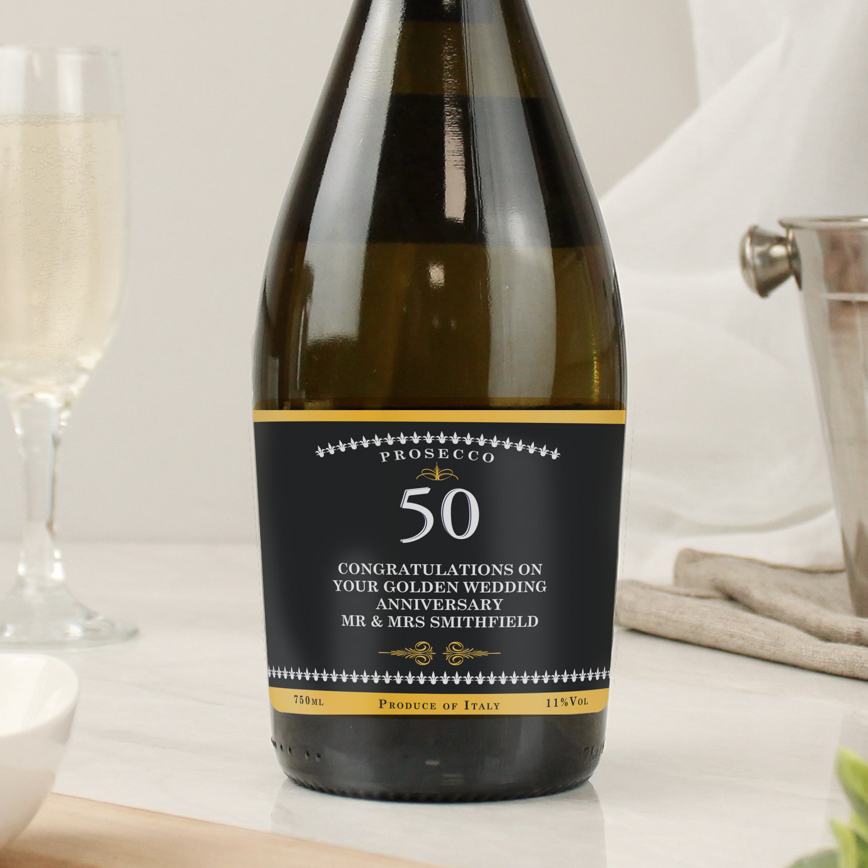 Personalised Birthday And Anniversary Bottle of Prosecco - gift & personalise