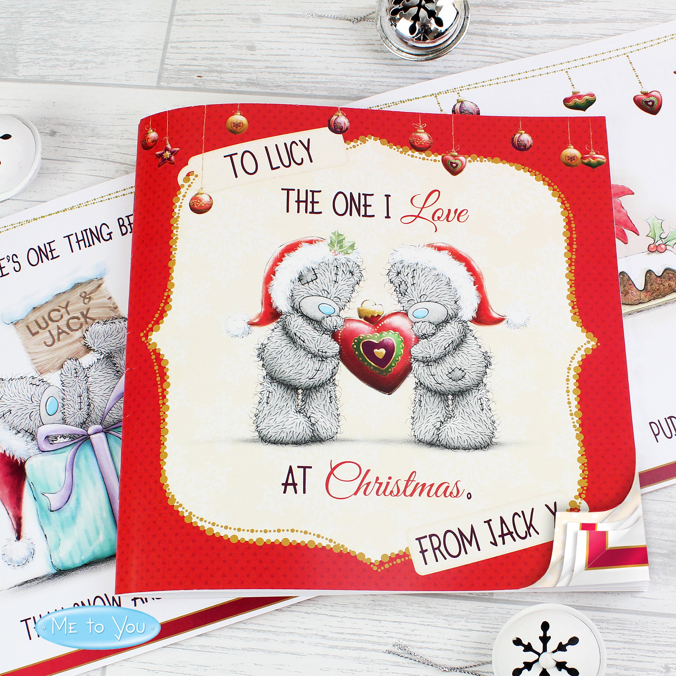 Personalised Me to You The One I Love at Christmas Poem Book - gift & personalise