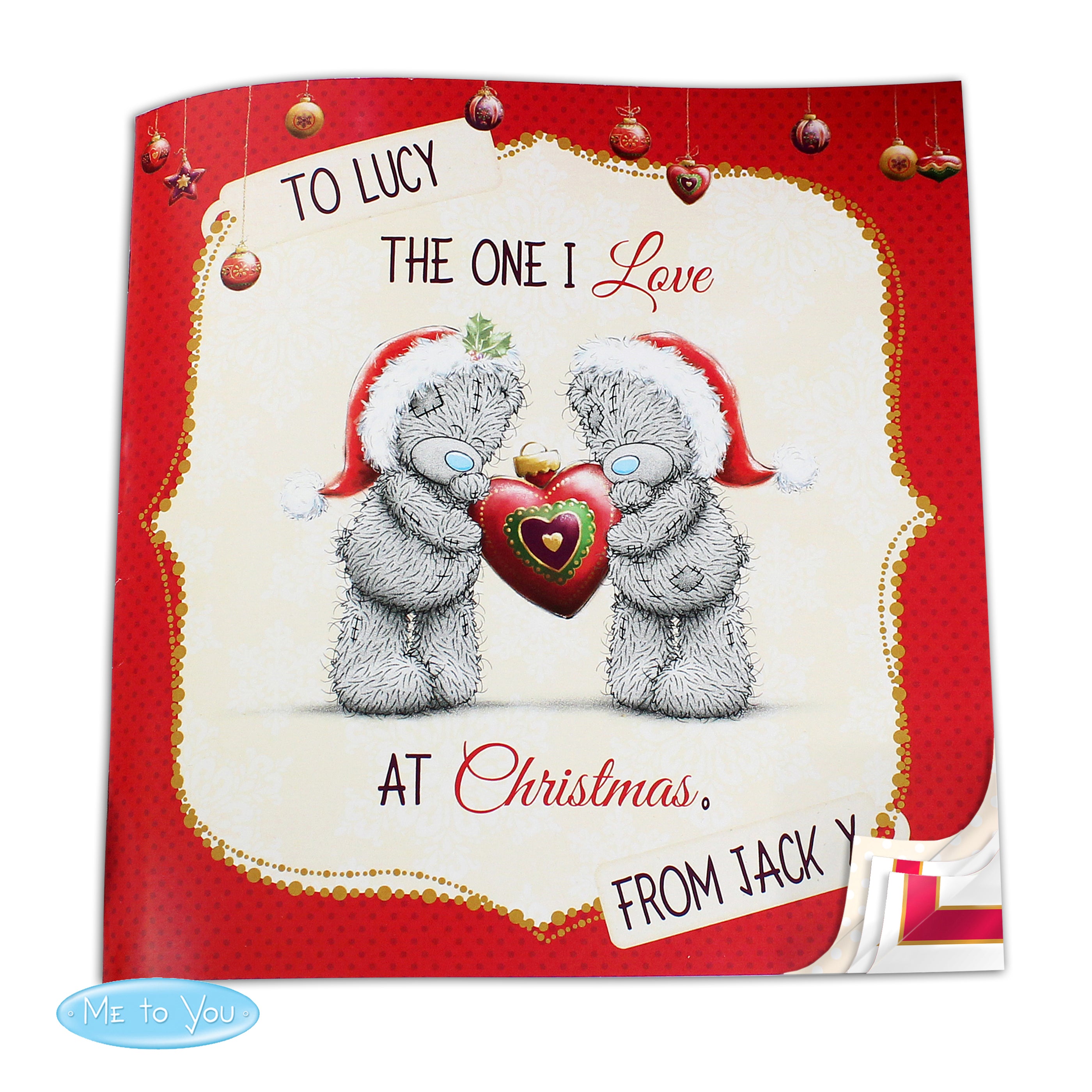 Personalised Me to You The One I Love at Christmas Poem Book - gift & personalise