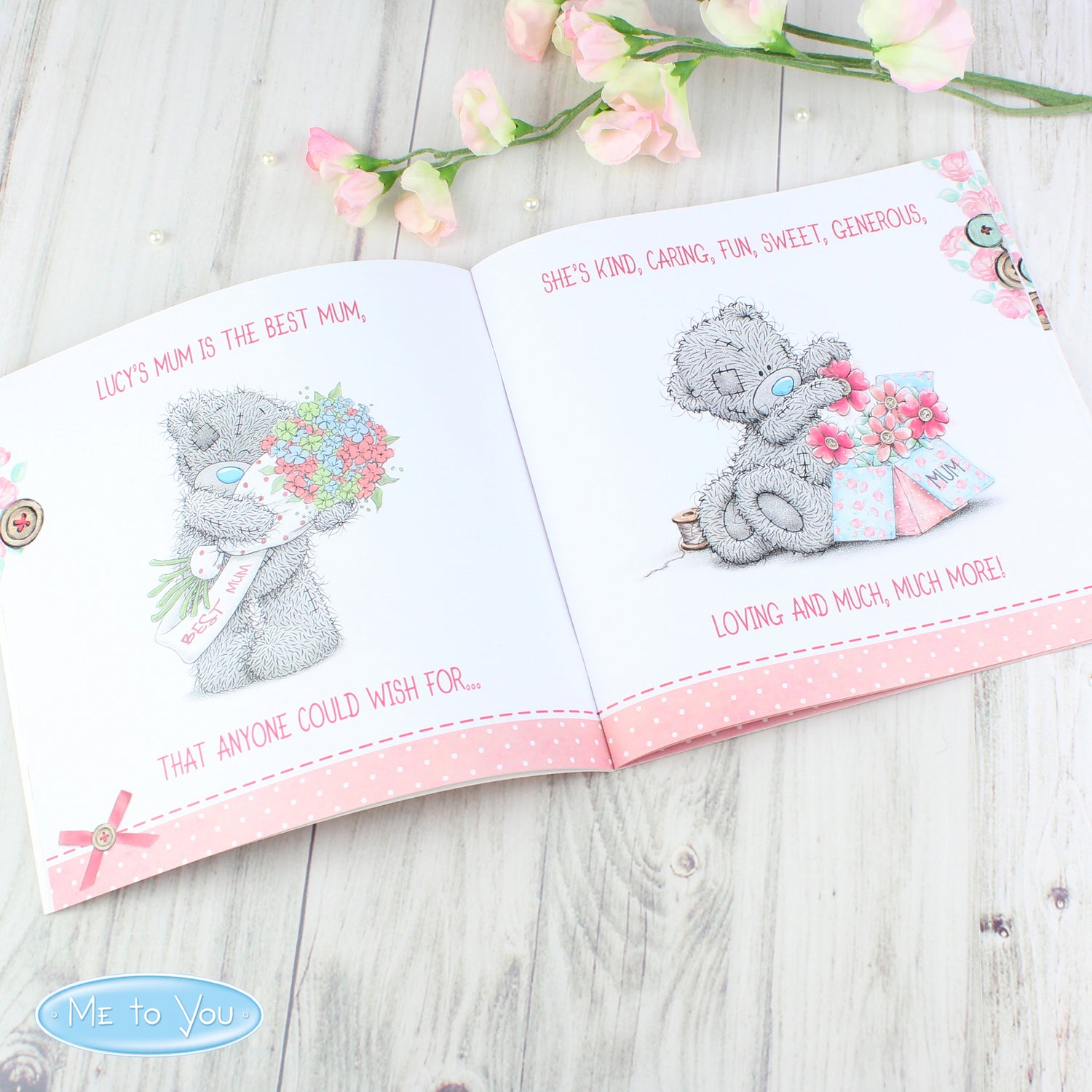 Personalised Me to You Mum Nan Grandma Poem Book - gift & personalise