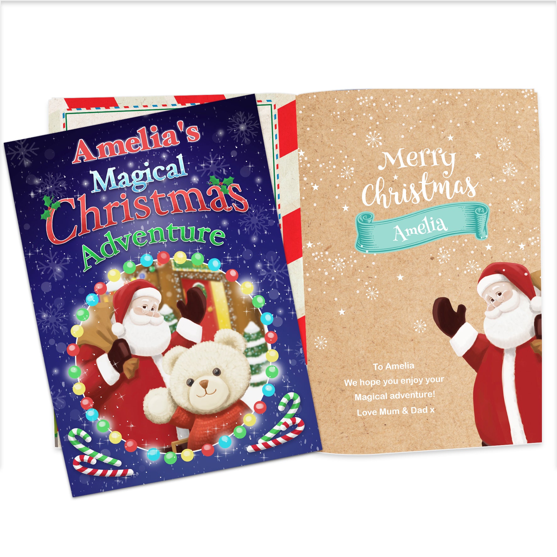 Personalised Magical Christmas Adventure Story Book - gift & personalise