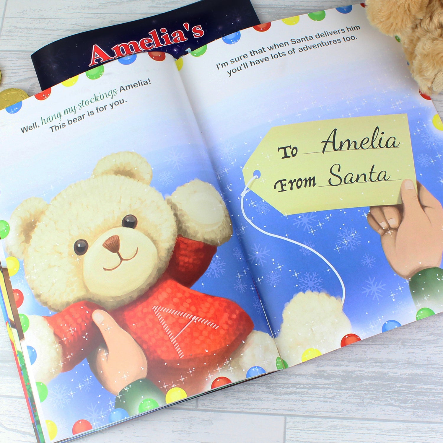 Personalised Magical Christmas Adventure Story Book - gift & personalise