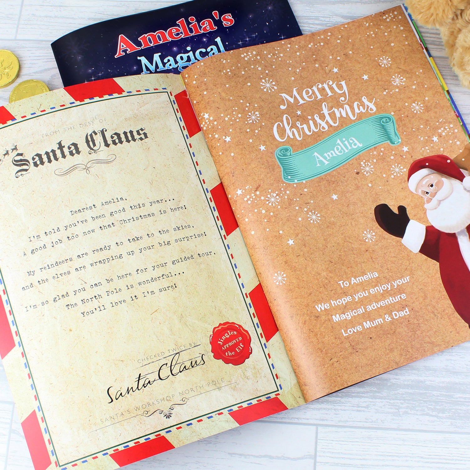 Personalised Magical Christmas Adventure Story Book - gift & personalise