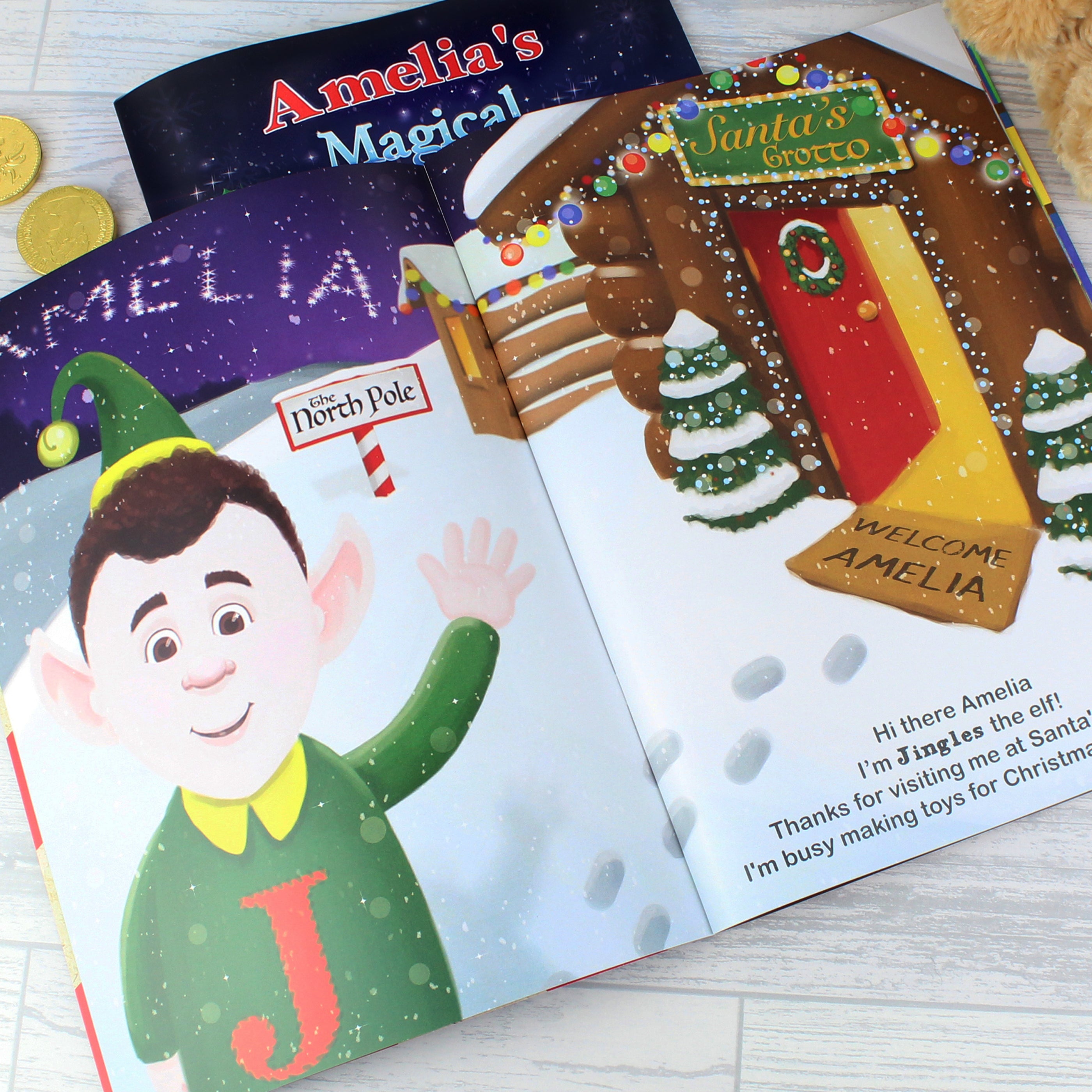 Personalised Magical Christmas Adventure Story Book - gift & personalise