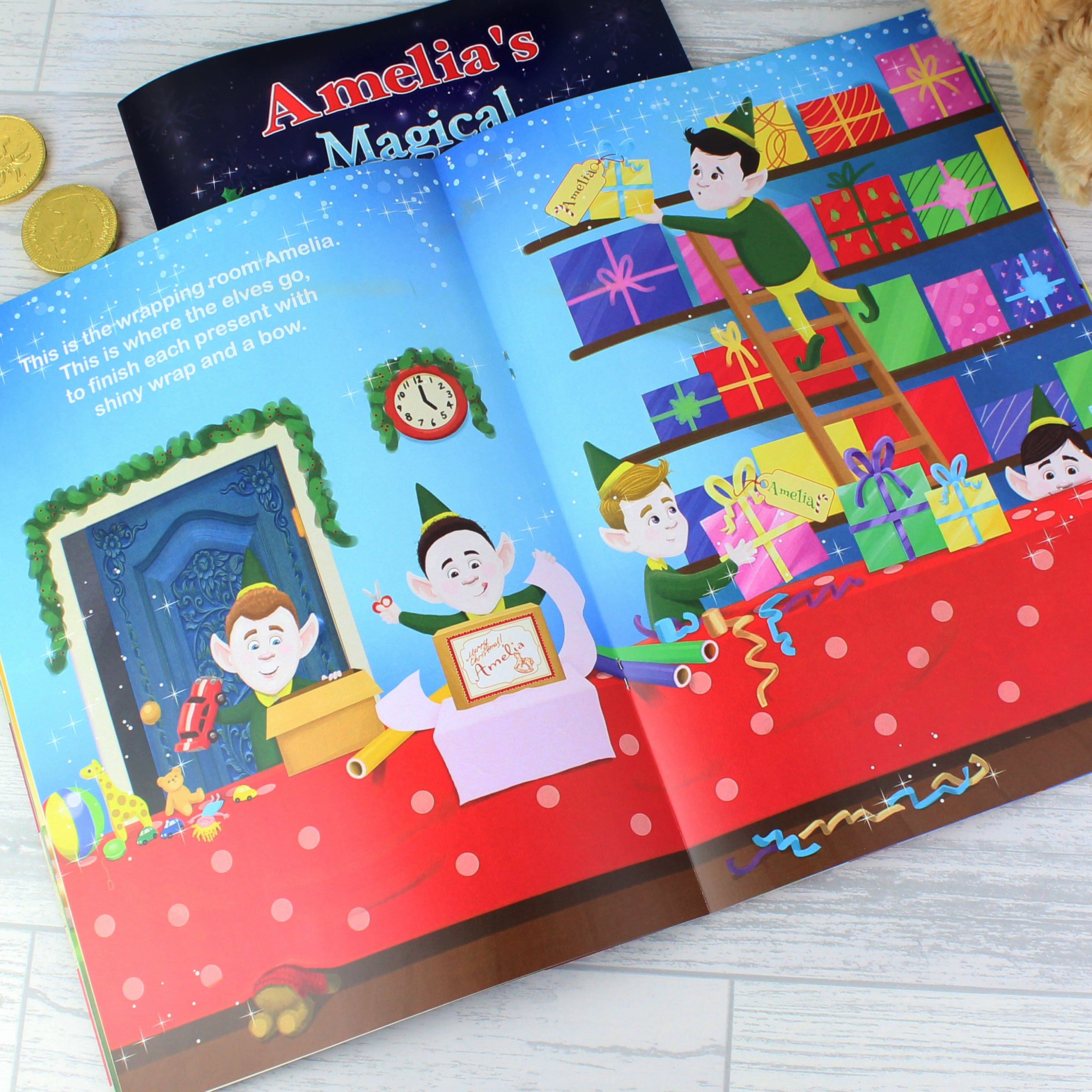 Personalised Magical Christmas Adventure Story Book - gift & personalise