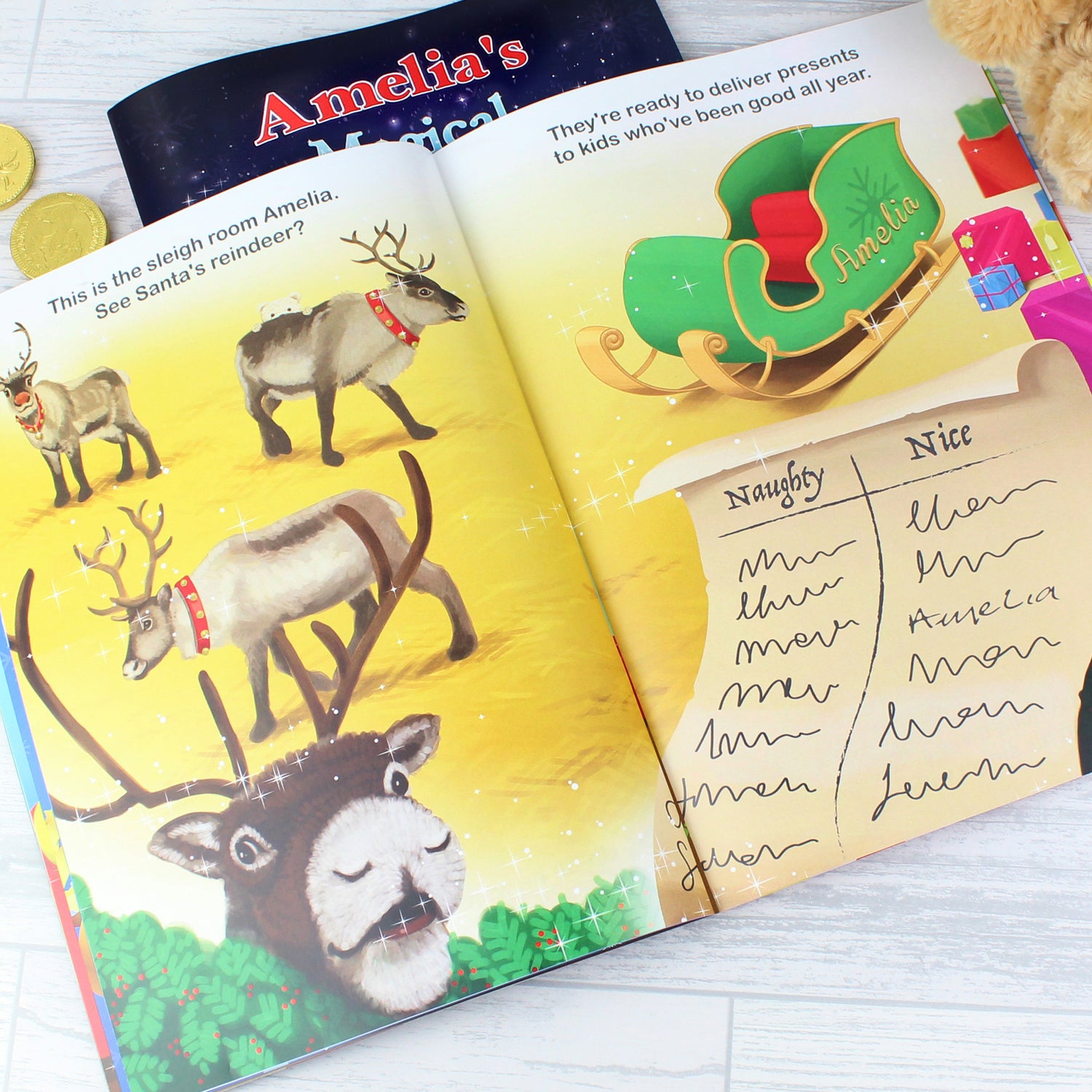 Personalised Magical Christmas Adventure Story Book - gift & personalise