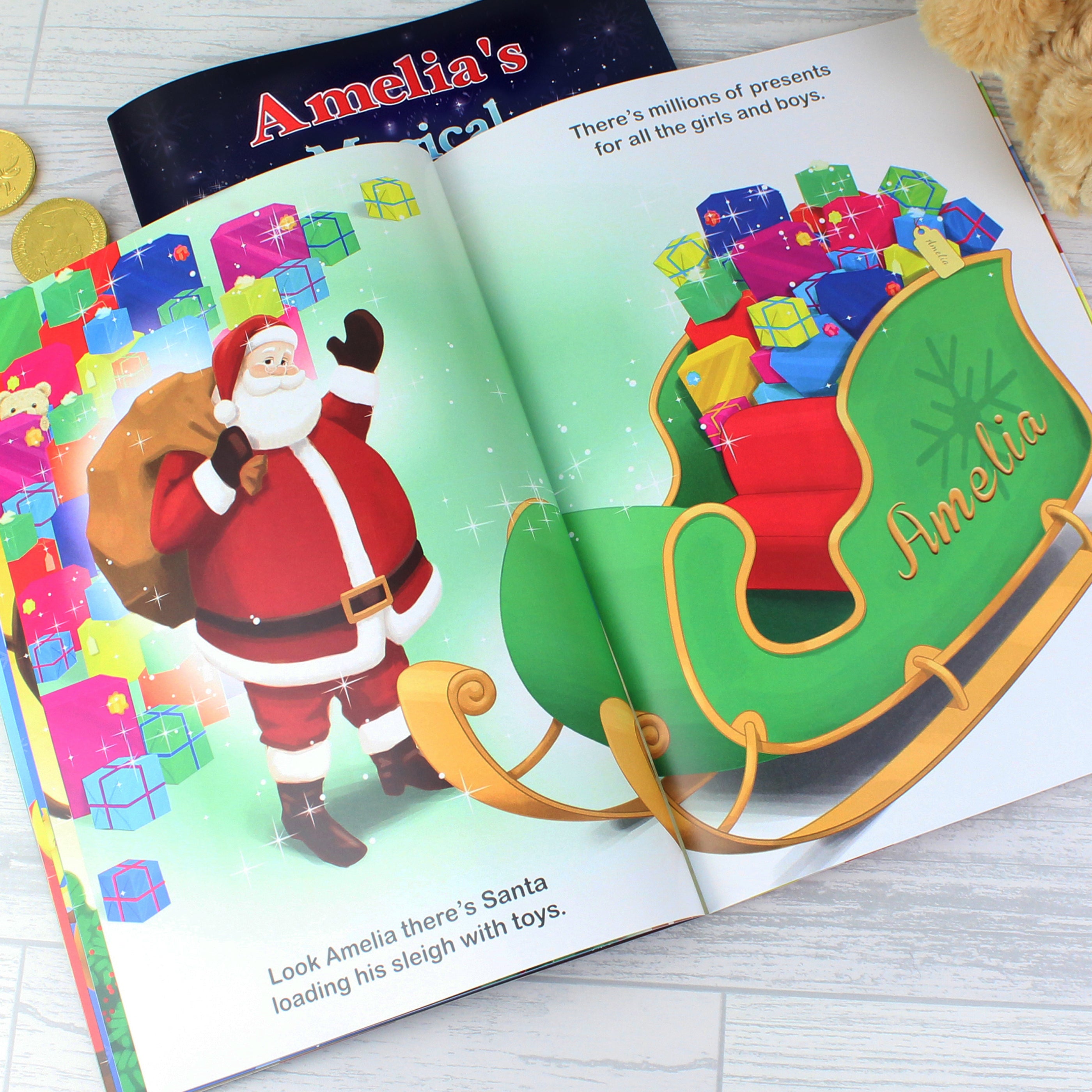 Personalised Magical Christmas Adventure Story Book - gift & personalise