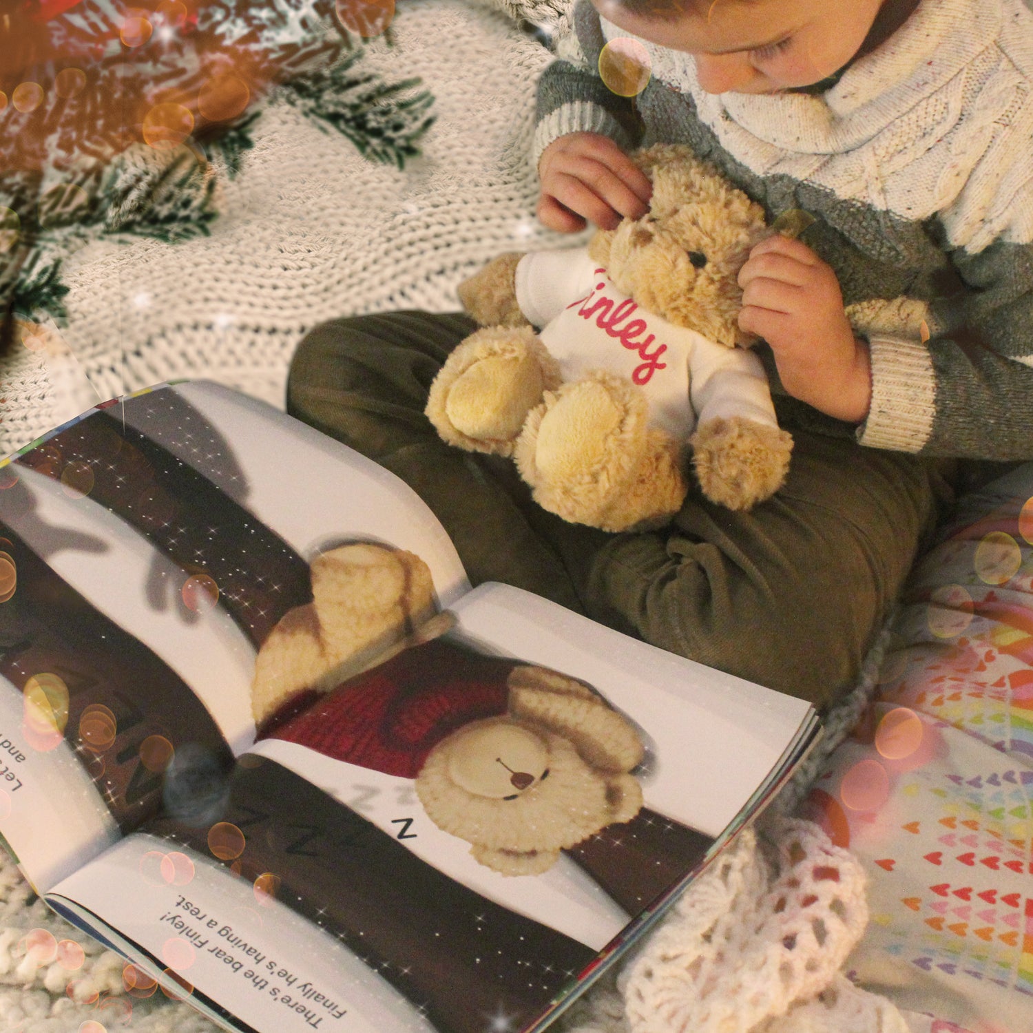 Personalised Magical Christmas Adventure Story Book and Personalised Teddy Bear - gift & personalise