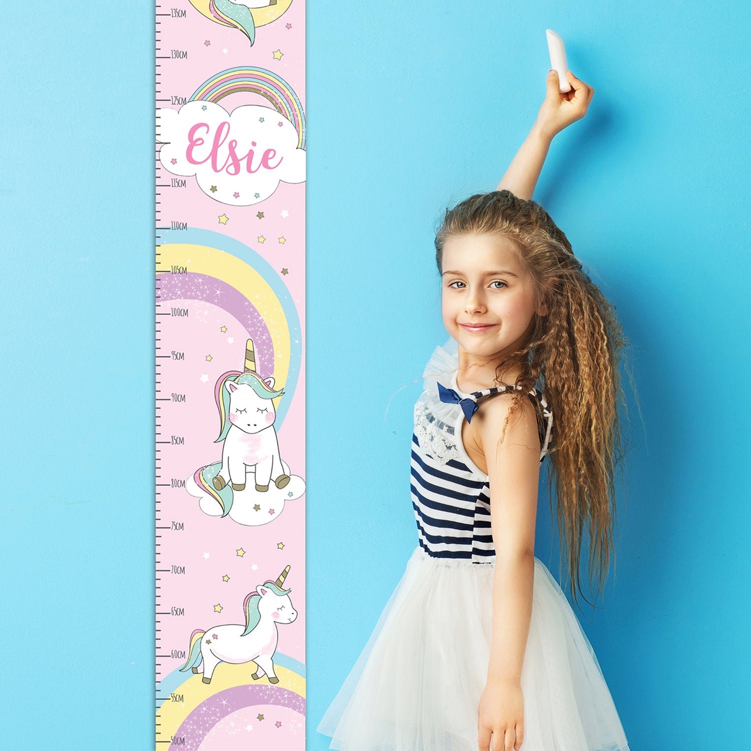 Personalised Baby Unicorn Height Chart - gift & personalise