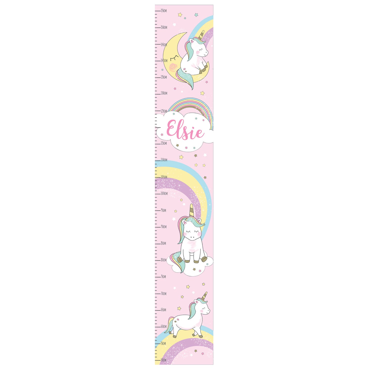 Personalised Baby Unicorn Height Chart - gift & personalise