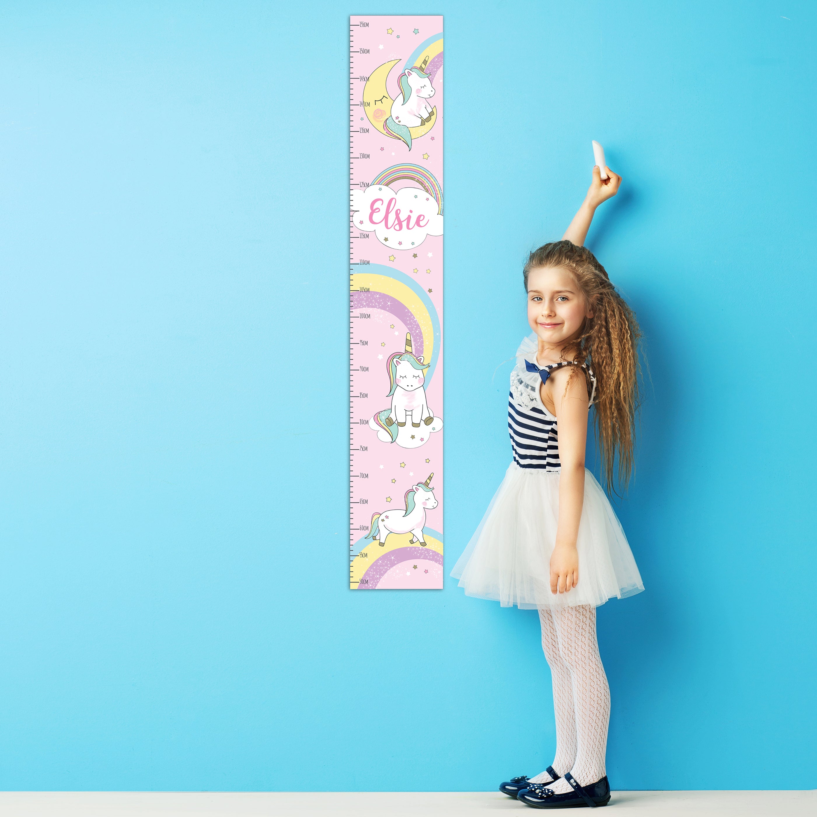 Personalised Baby Unicorn Height Chart - gift & personalise