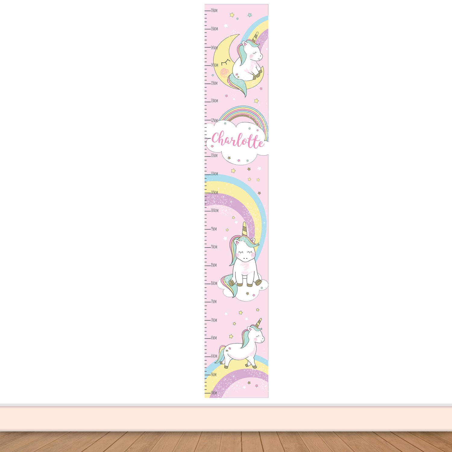 Personalised Baby Unicorn Height Chart - gift & personalise