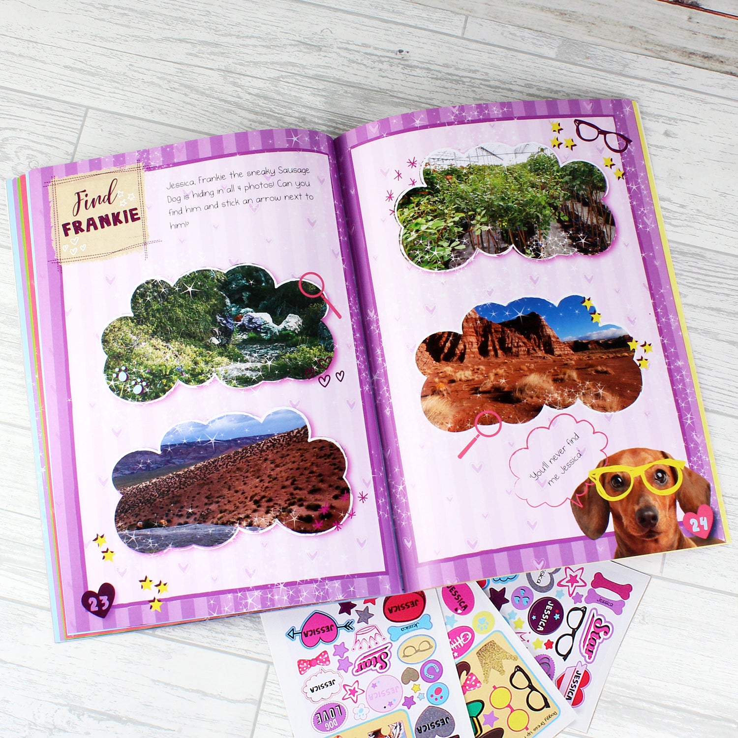 Personalised Rachael Hale Adorable Animals Activity Book With Stickers - gift & personalise