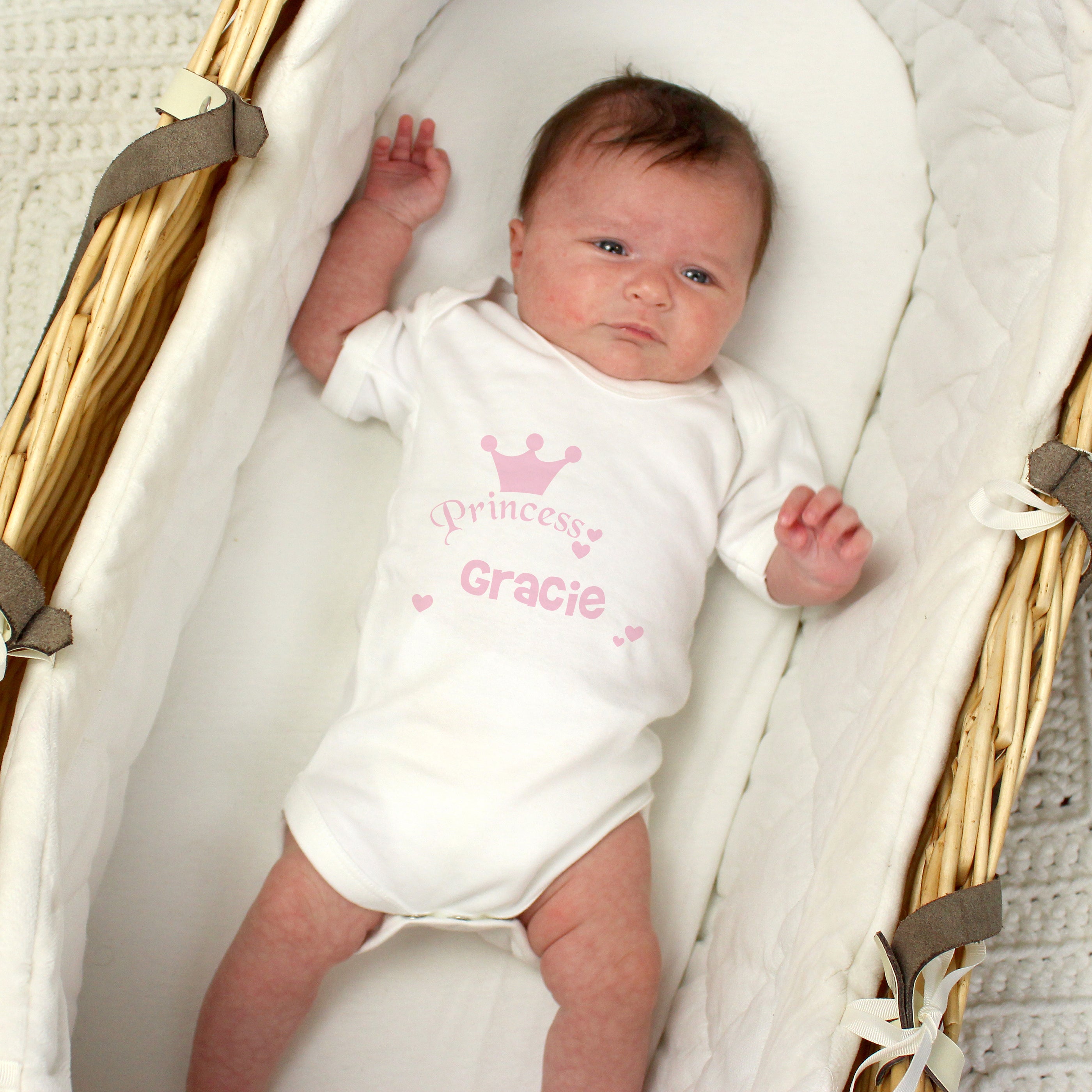 Personalised Princess Baby Vest - gift & personalise