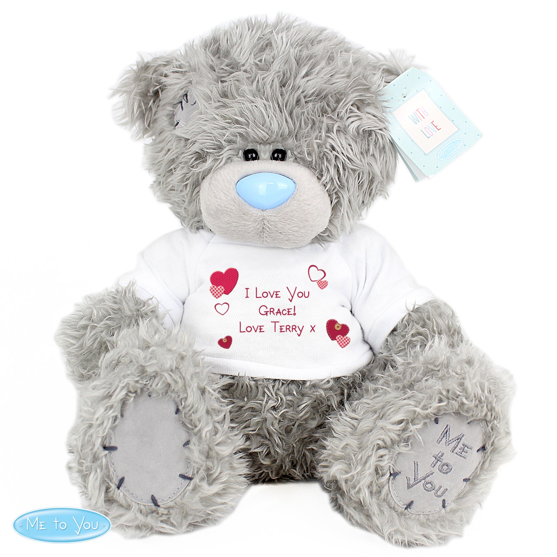 Personalised Me to You Bear Hearts - gift & personalise