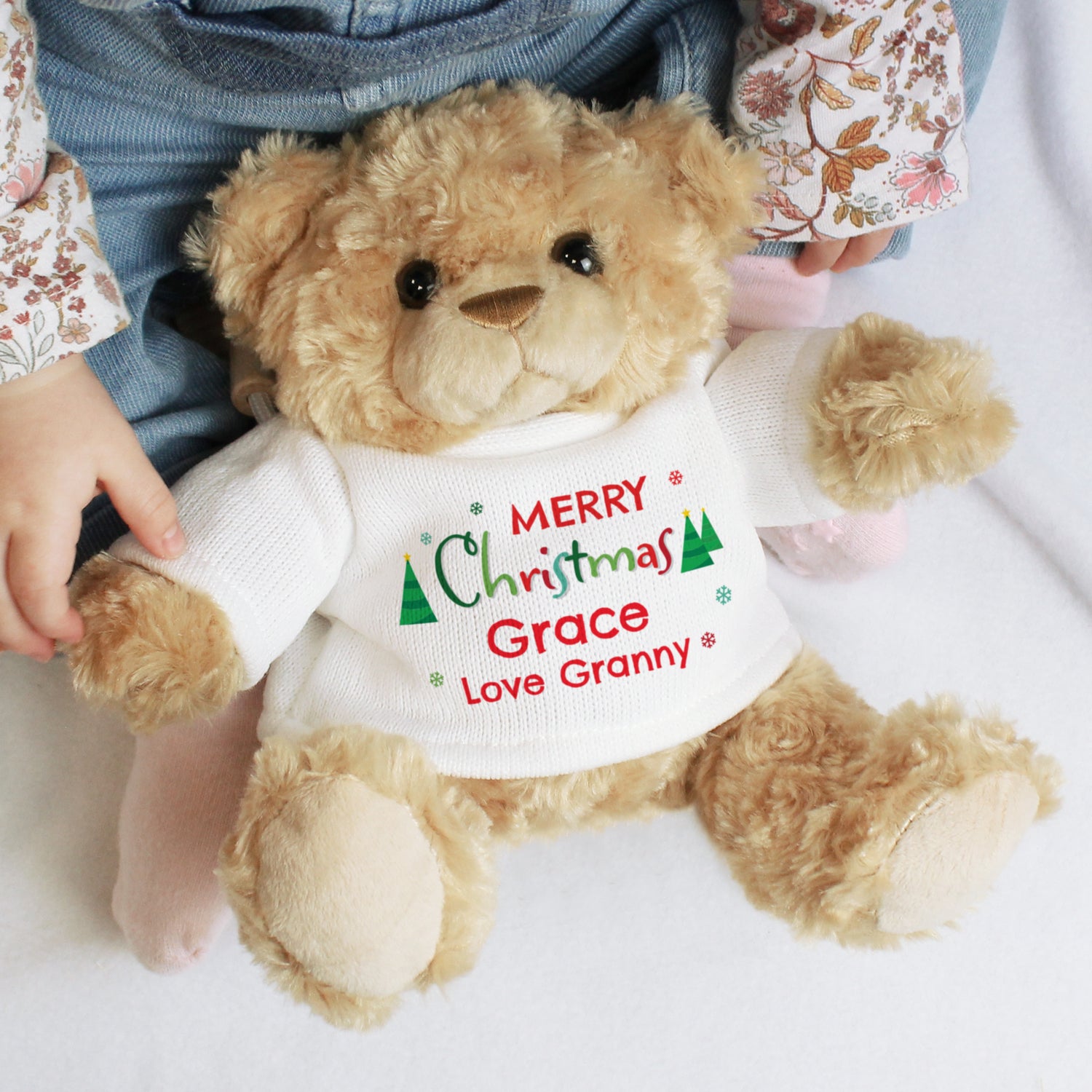 Personalised Merry Christmas Teddy Bear - gift & personalise