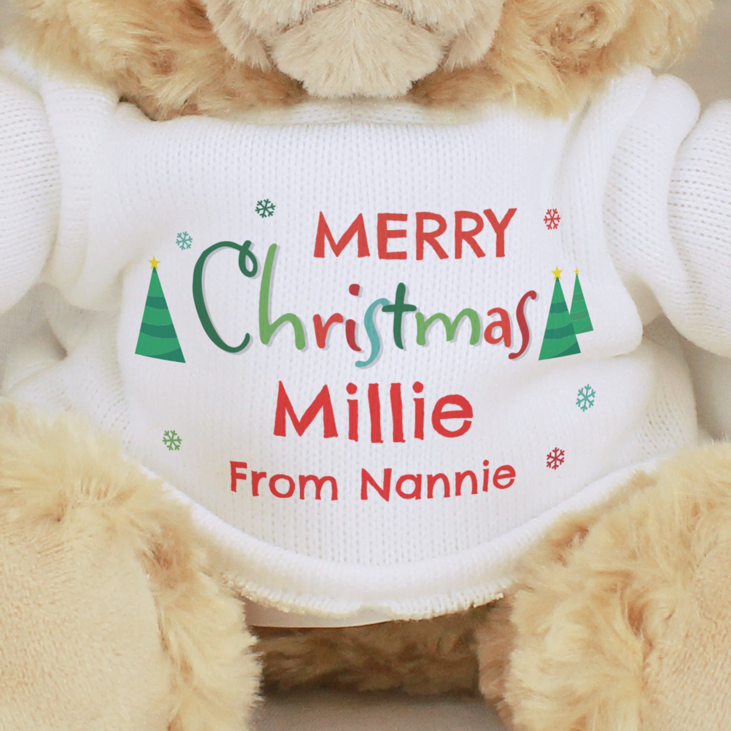 Personalised Merry Christmas Teddy Bear - gift & personalise