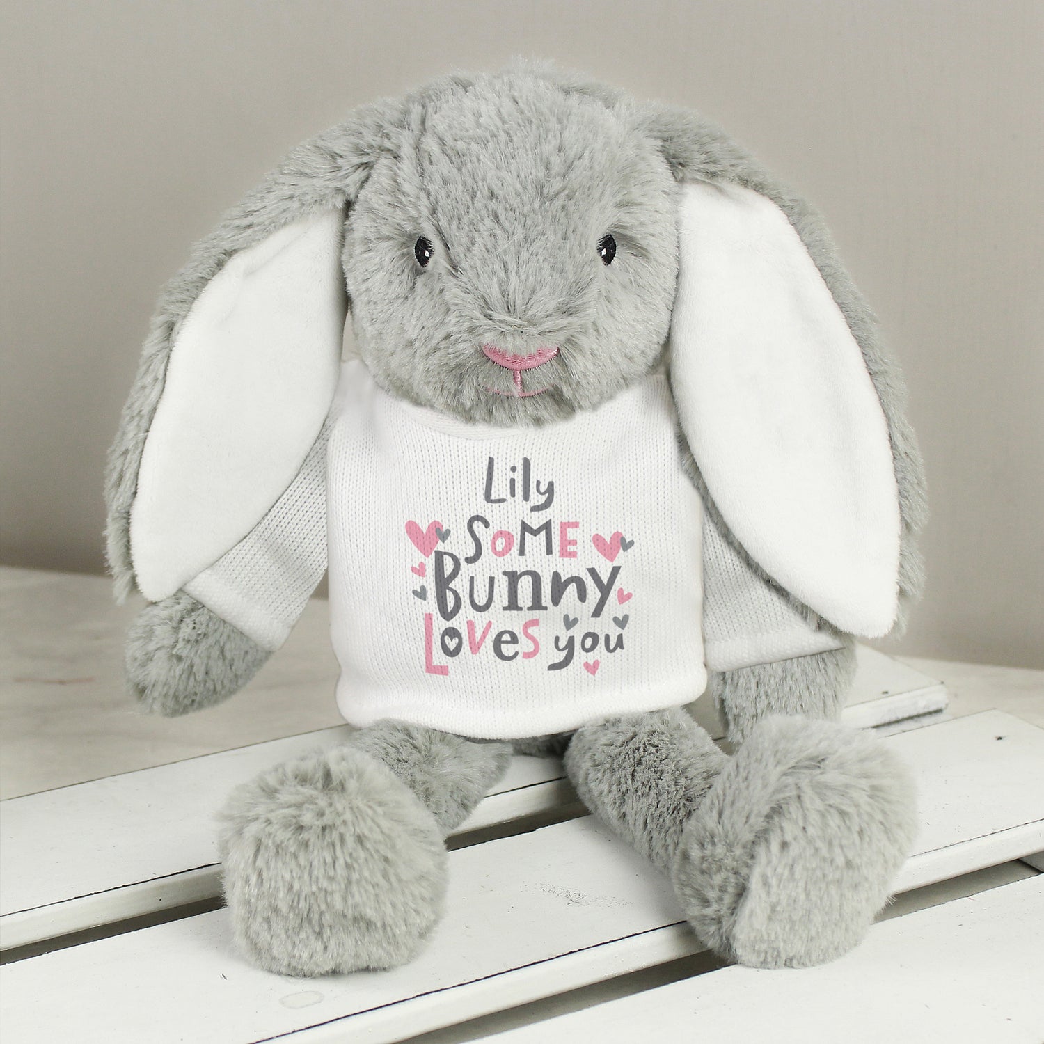 Personalised Some Bunny Loves You Bunny Rabbit - gift & personalise