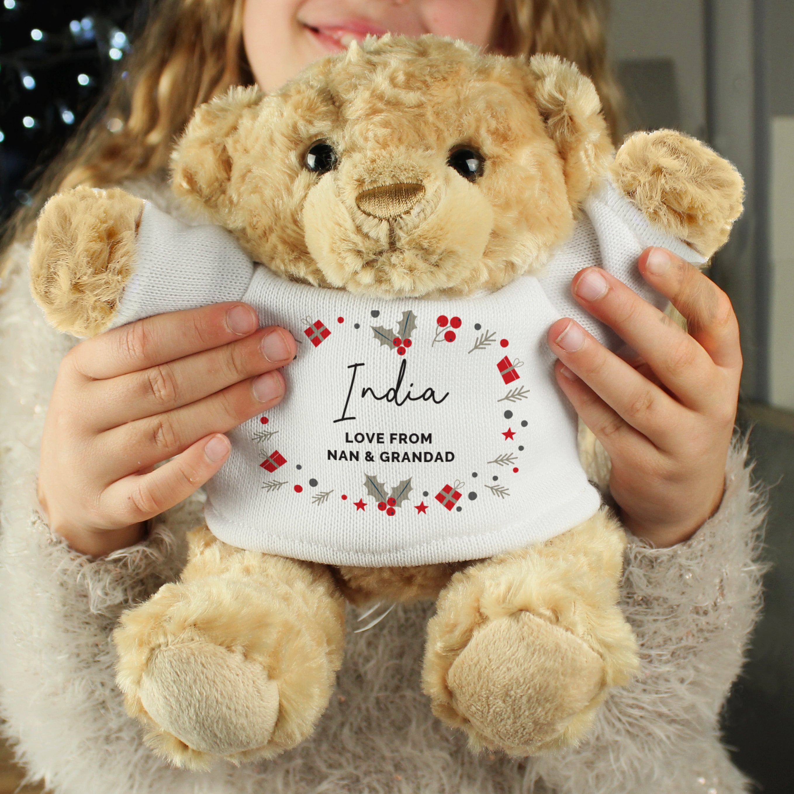 Personalised Christmas Teddy Bear - gift & personalise