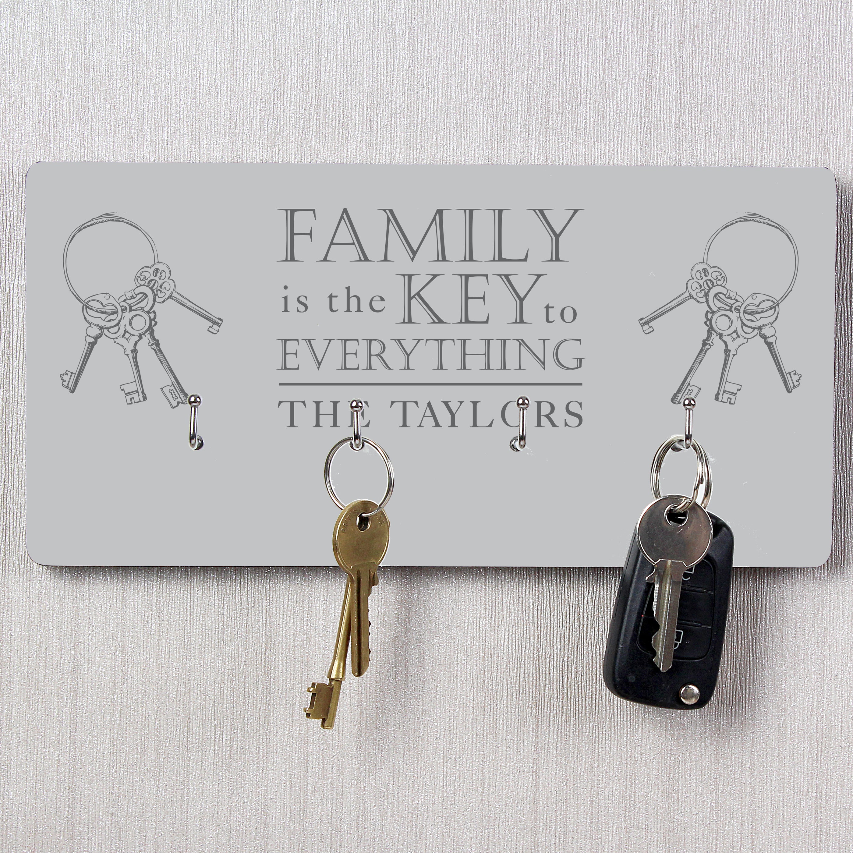 Personalised Family Key Hooks - gift & personalise