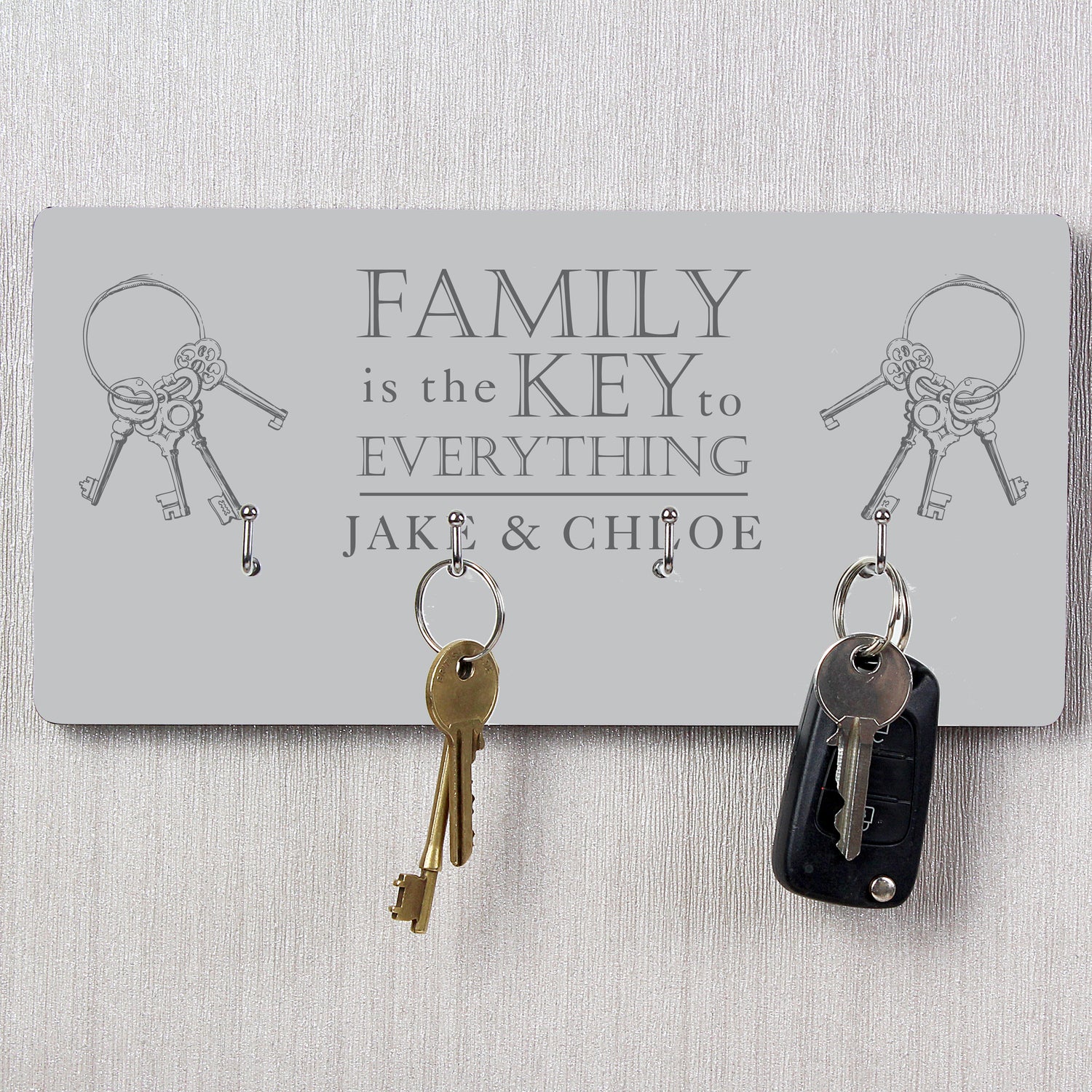 Personalised Family Key Hooks - gift & personalise