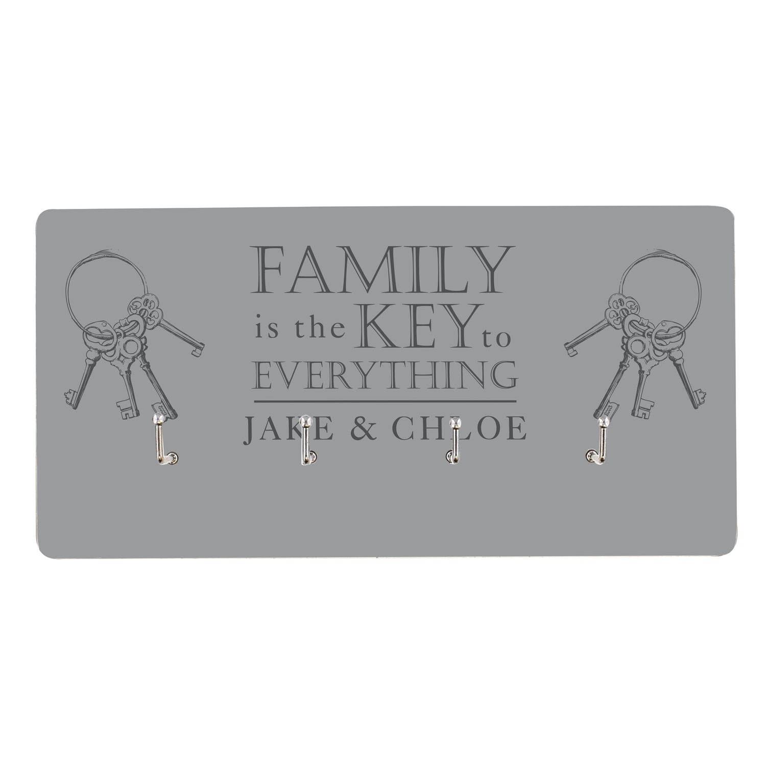 Personalised Family Key Hooks - gift & personalise