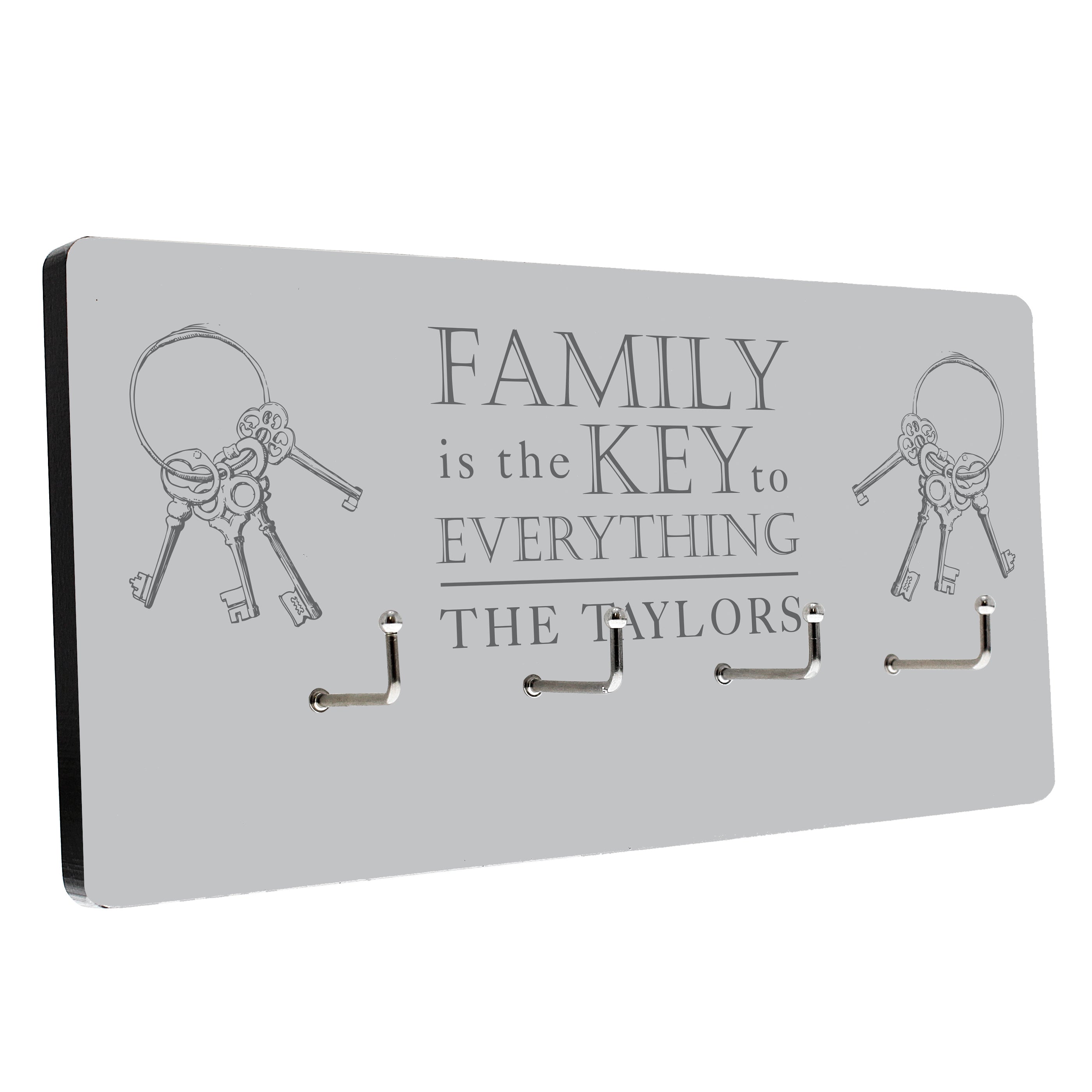 Personalised Family Key Hooks - gift & personalise