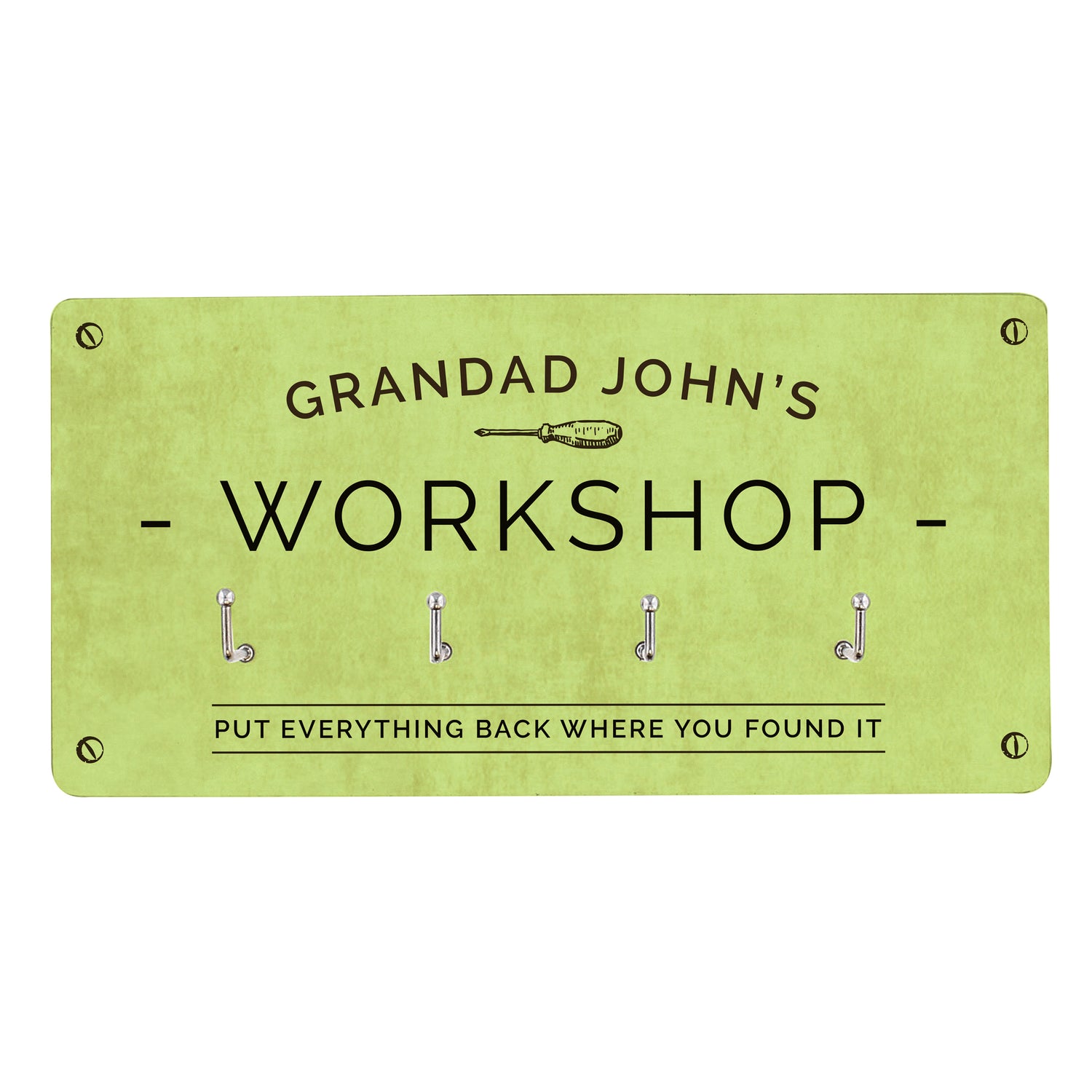 Personalised Workshop Hooks - gift & personalise