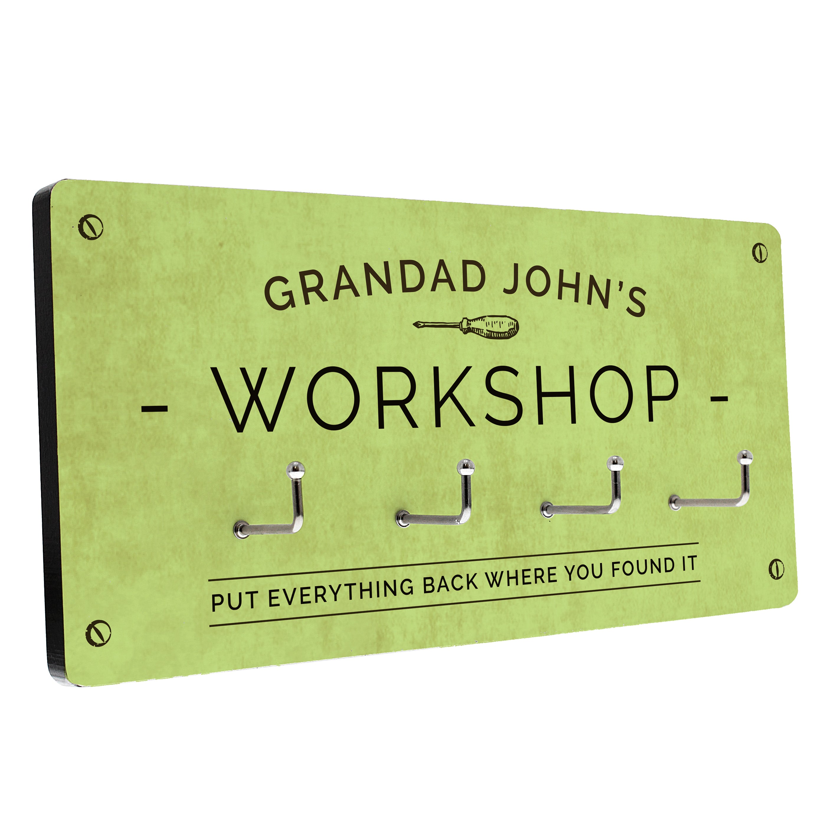 Personalised Workshop Hooks - gift & personalise