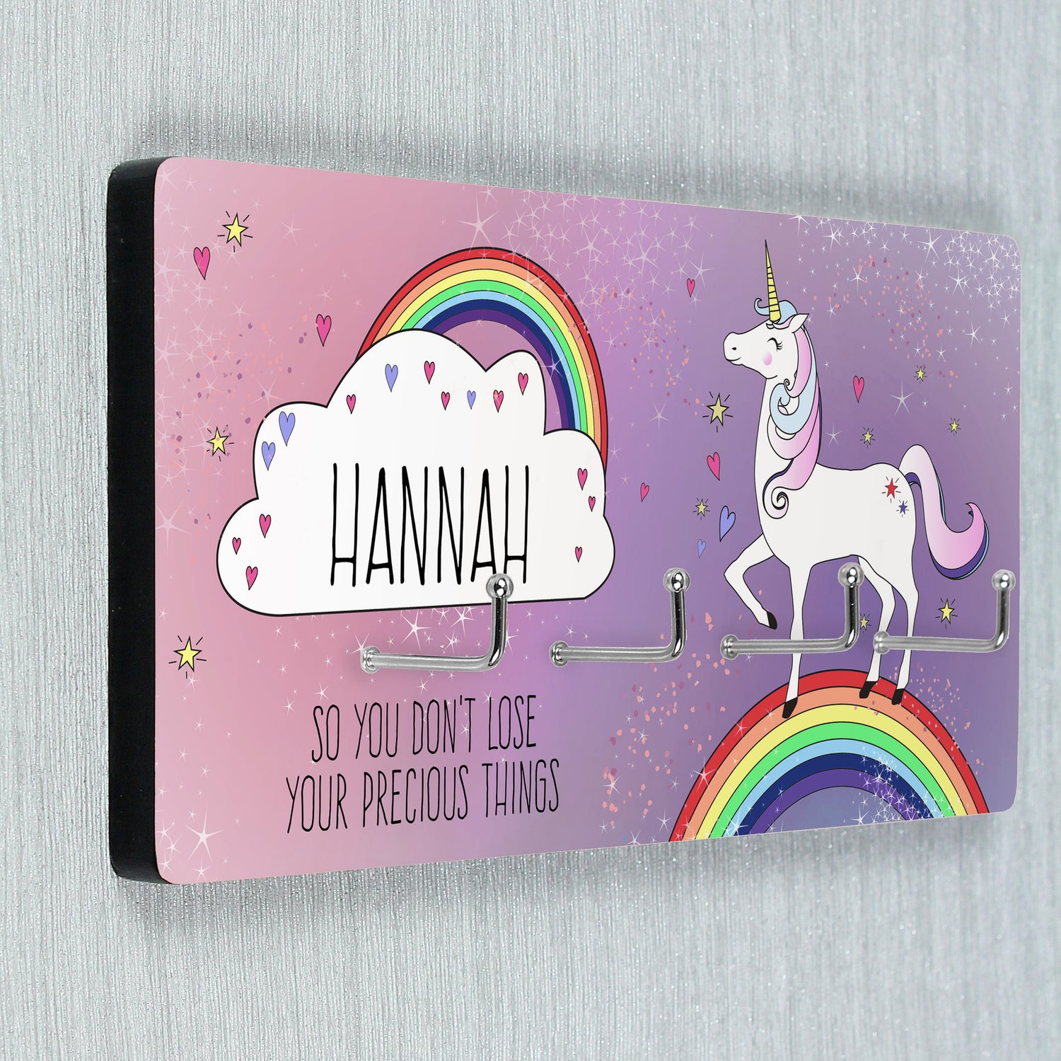 Personalised Unicorn Jewellery Hooks - gift & personalise