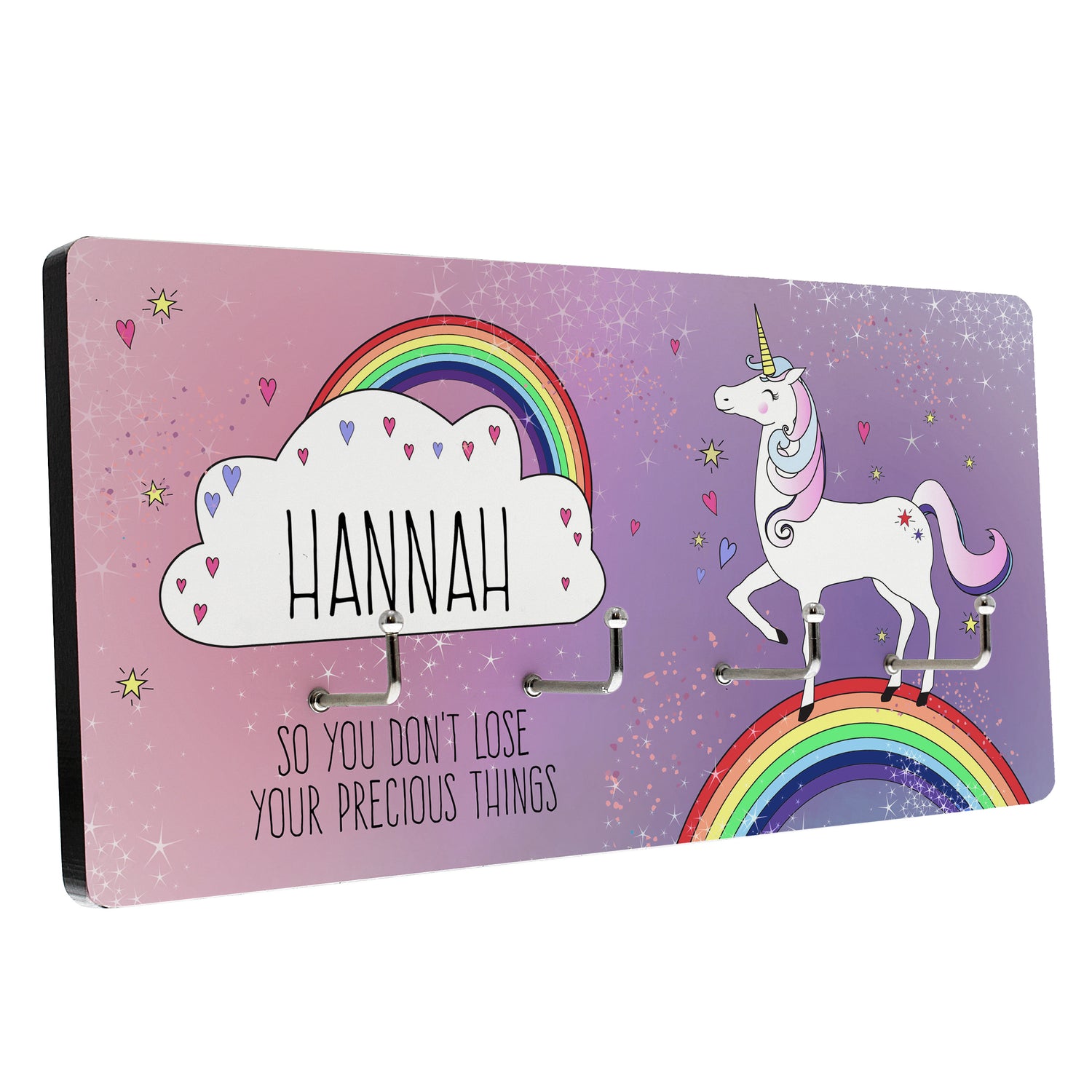 Personalised Unicorn Jewellery Hooks - gift & personalise