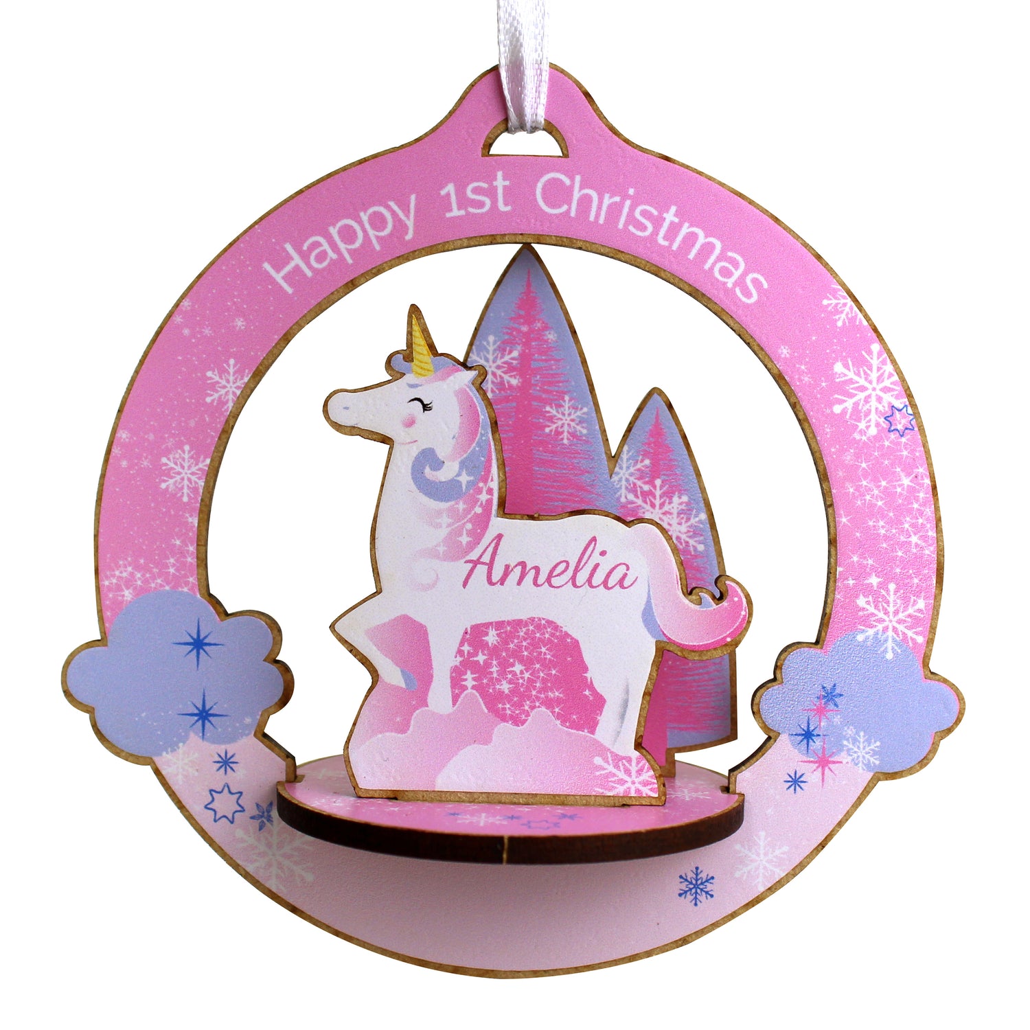 Personalised Make Your Own Unicorn 3D Decoration Kit - gift & personalise