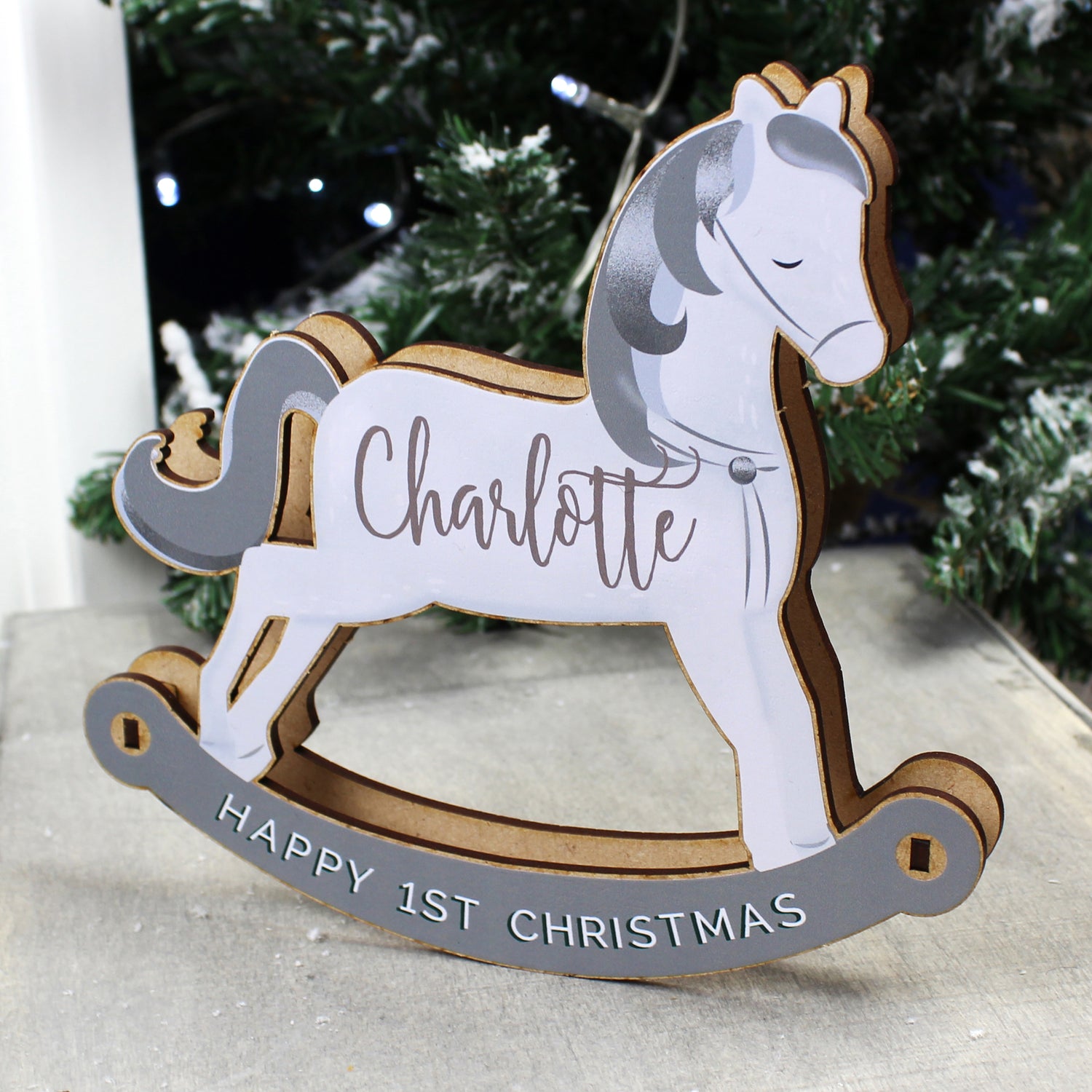 Personalised Make Your Own Rocking Horse 3D Decoration Kit - gift & personalise