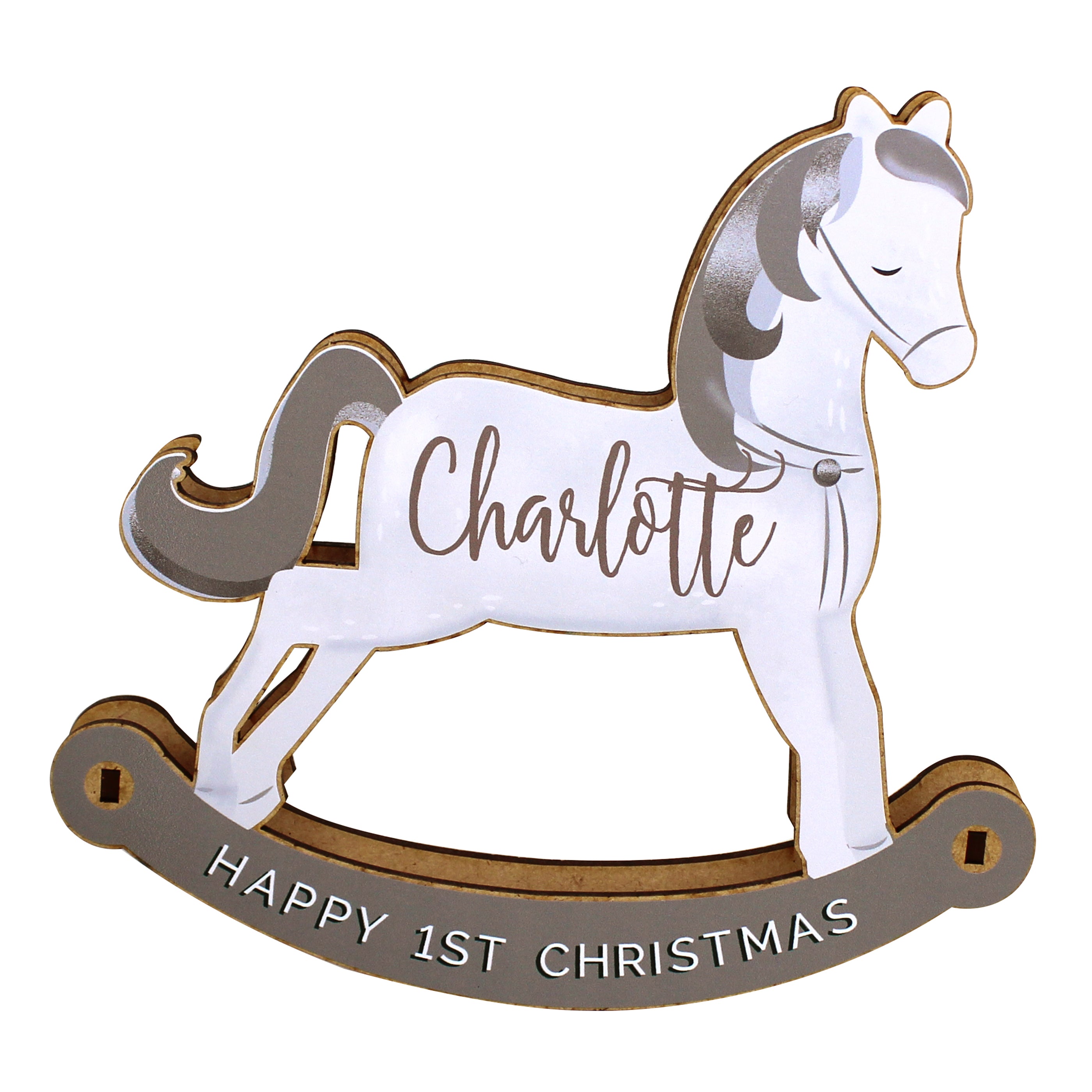 Personalised Make Your Own Rocking Horse 3D Decoration Kit - gift & personalise