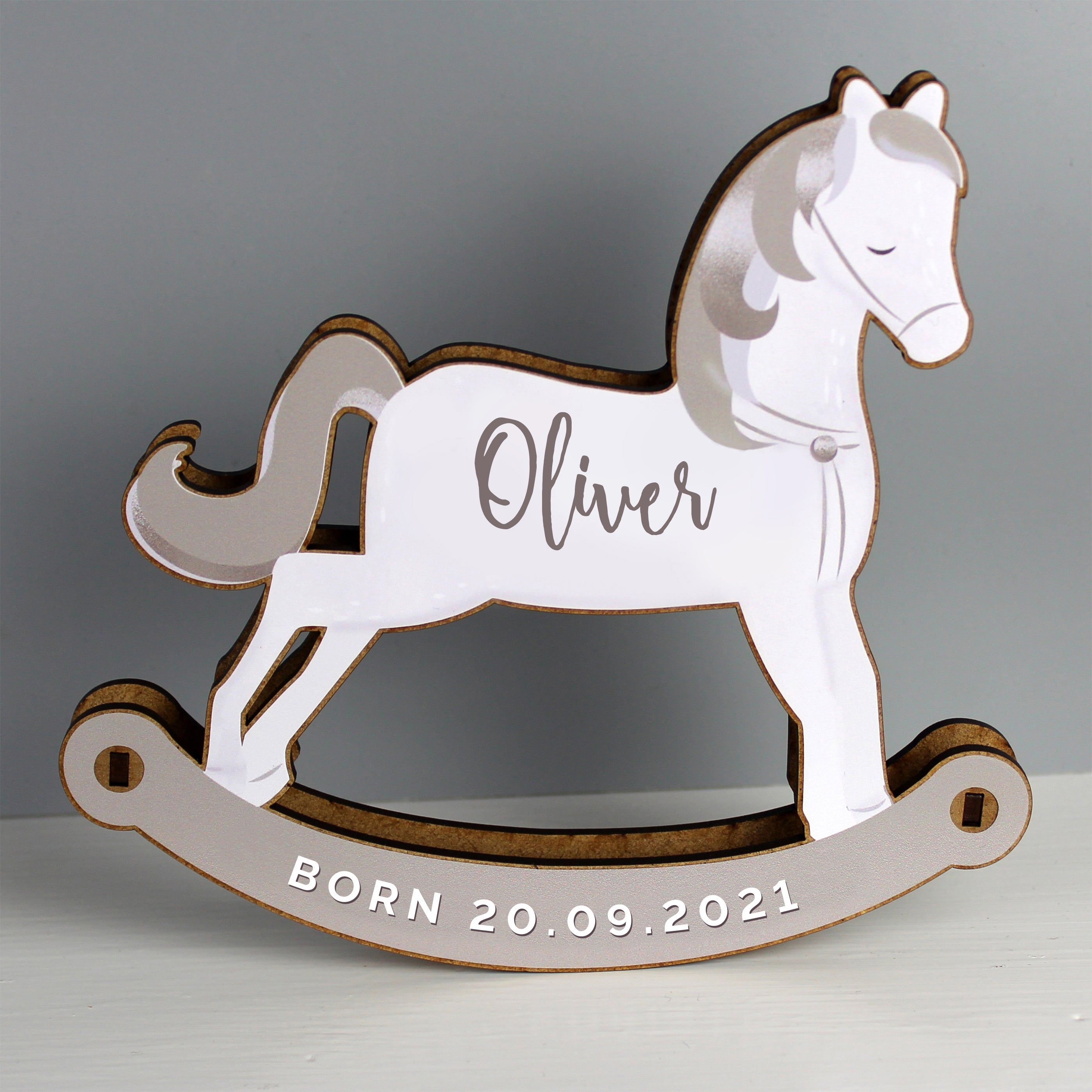 Personalised Make Your Own Rocking Horse 3D Decoration Kit - gift & personalise