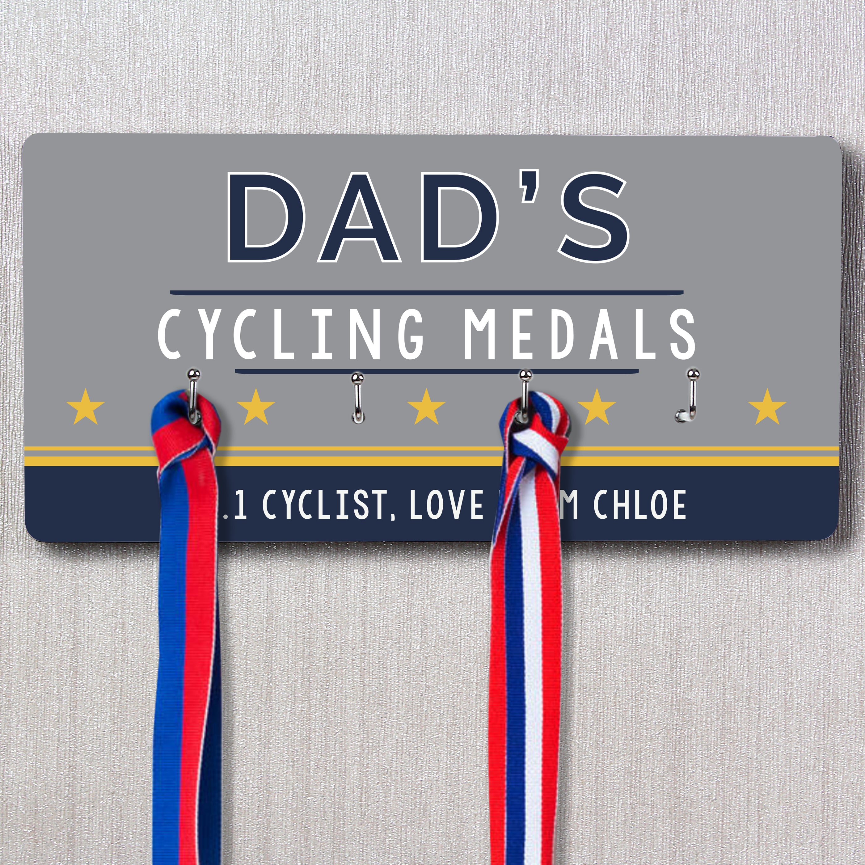 Personalised Achievement Medal Hooks - gift & personalise