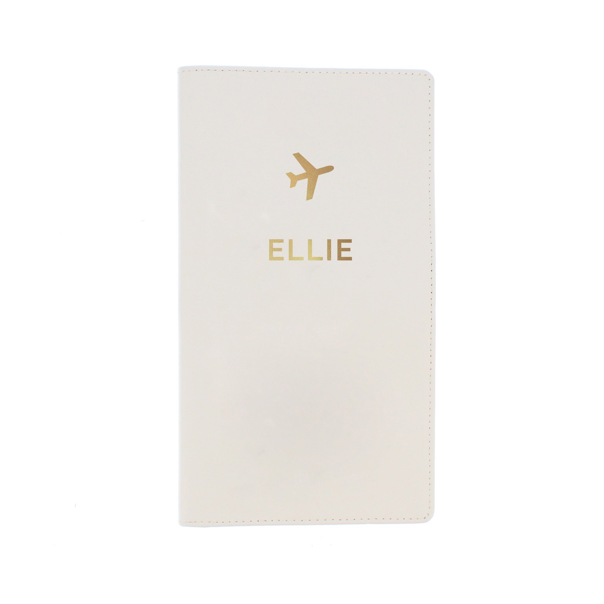 Personalised Gold Name Travel Document Holder - gift & personalise