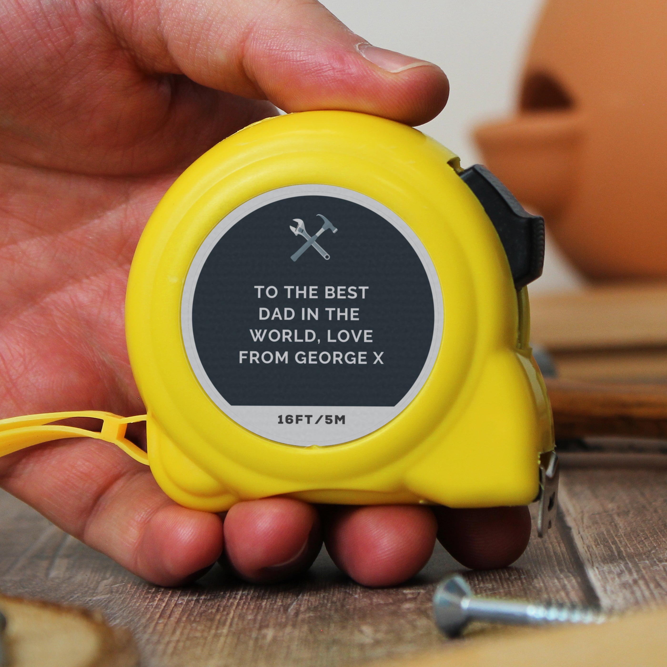 Personalised Tools Tape Measure - gift & personalise