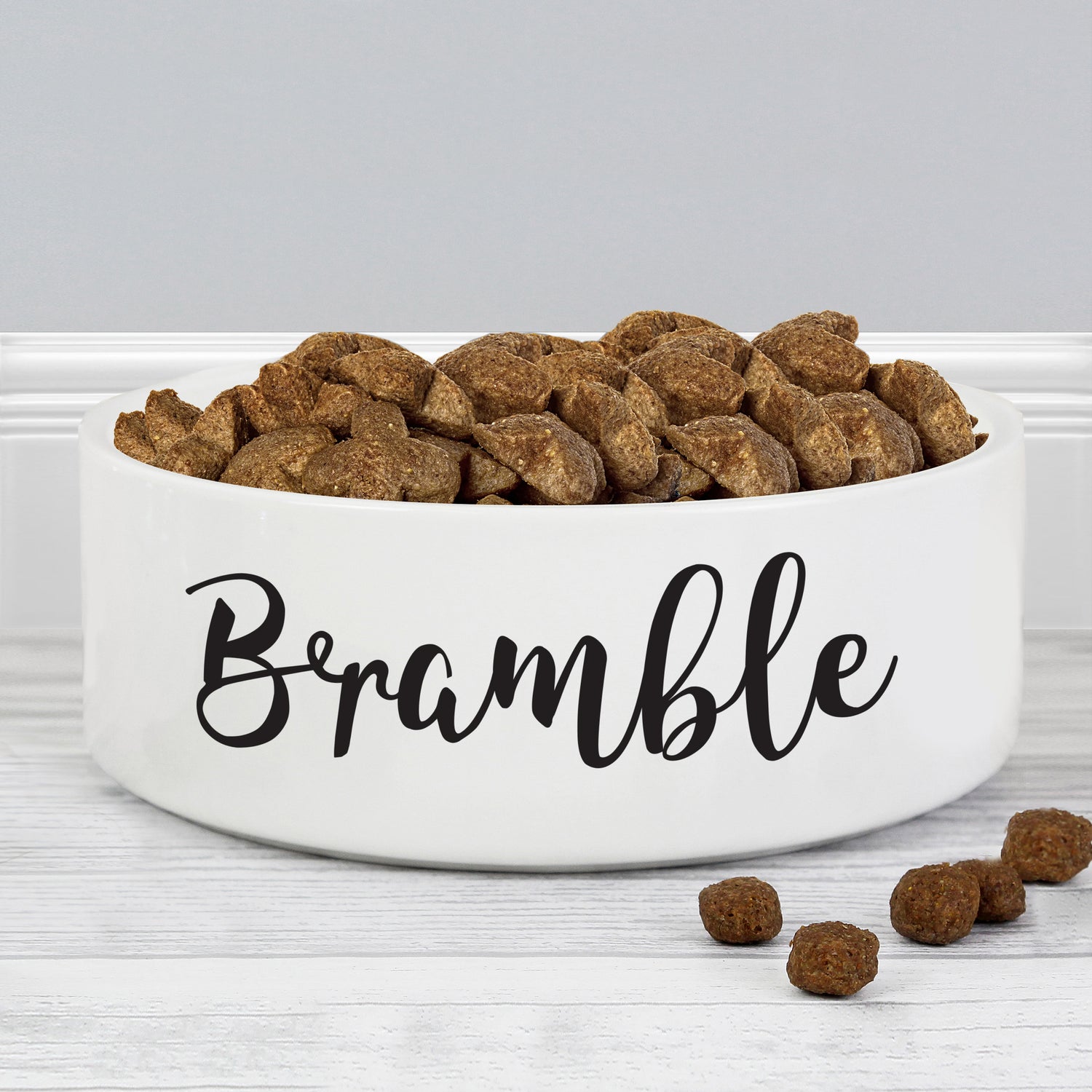 Personalised Any Name 14cm Medium White Pet Bowl - gift & personalise