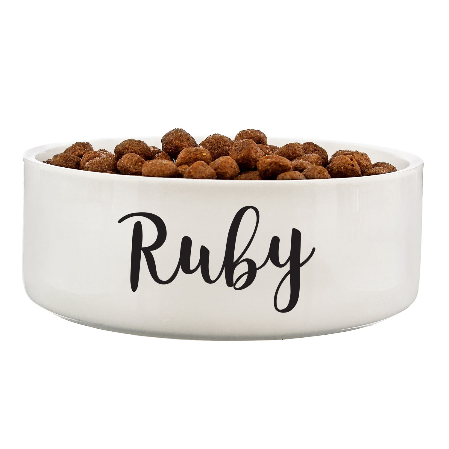 Personalised Any Name 14cm Medium White Pet Bowl - gift & personalise