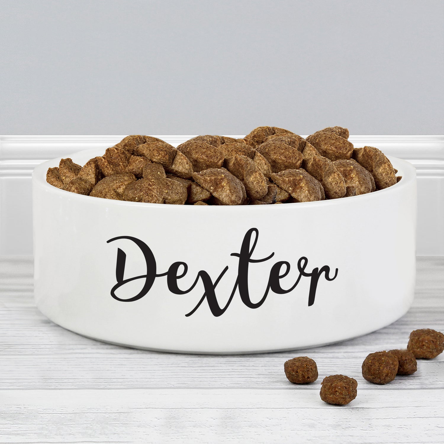 Personalised Any Name 14cm Medium White Pet Bowl - gift & personalise