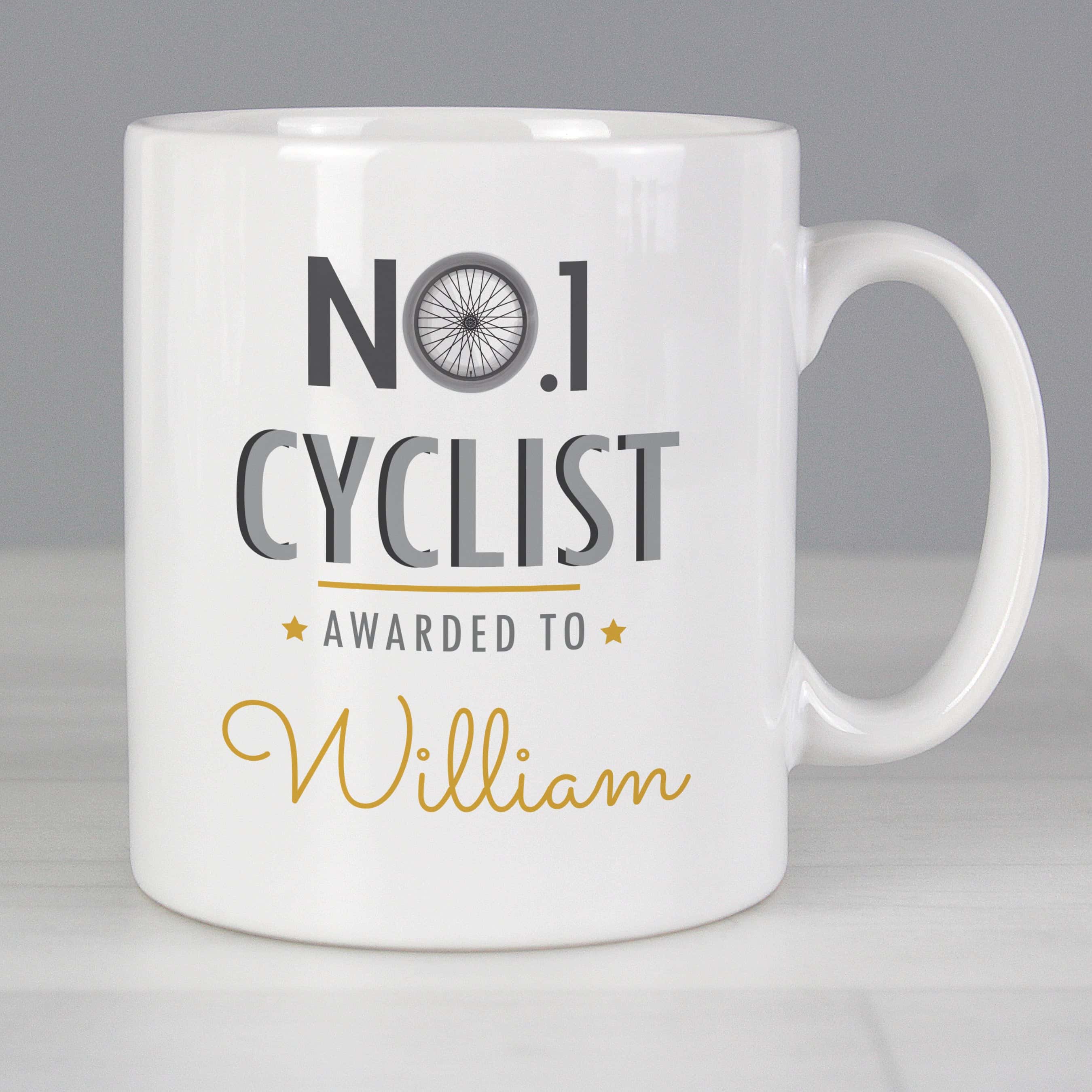 Personalised No.1 Cyclist Mug - gift & personalise