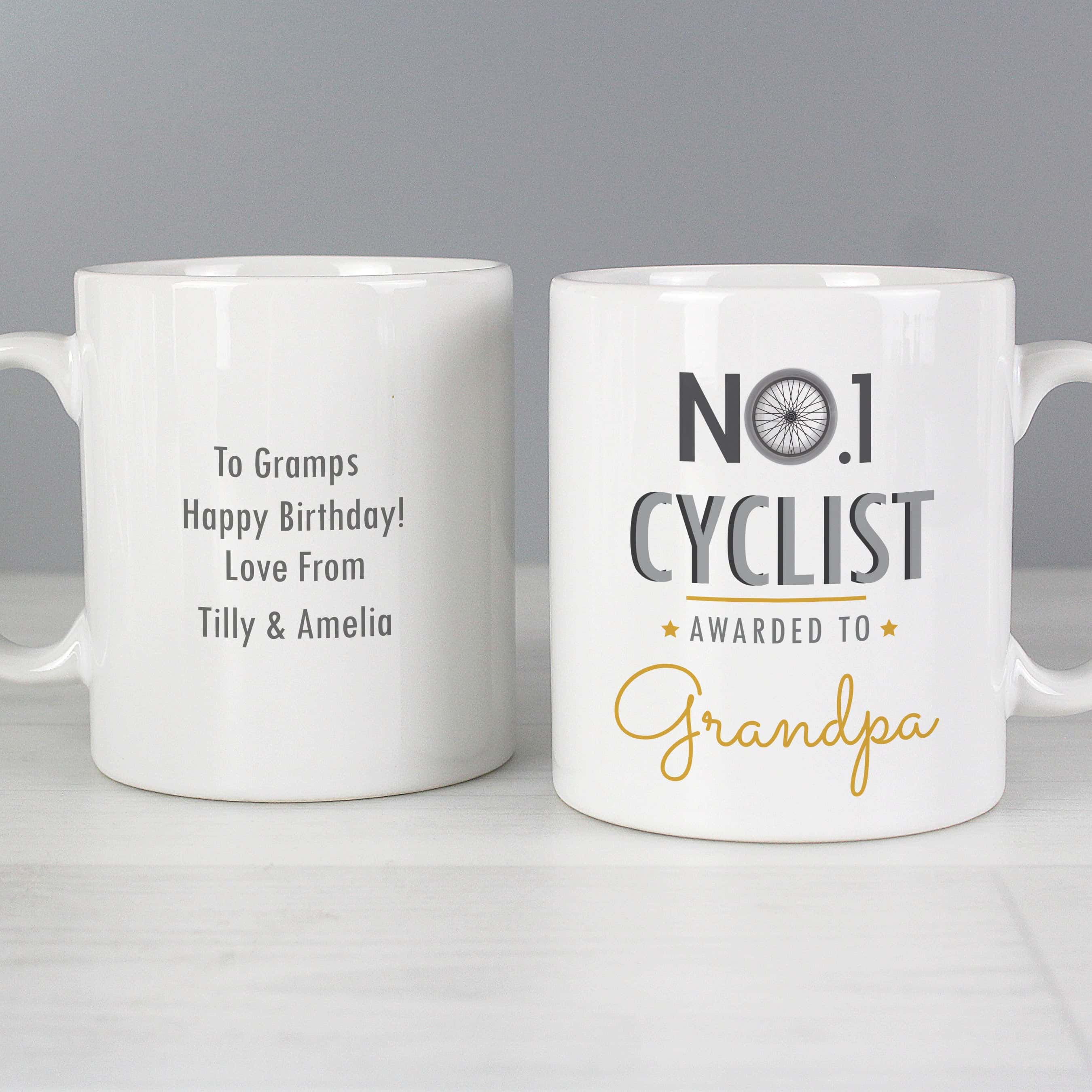 Personalised No.1 Cyclist Mug - gift & personalise