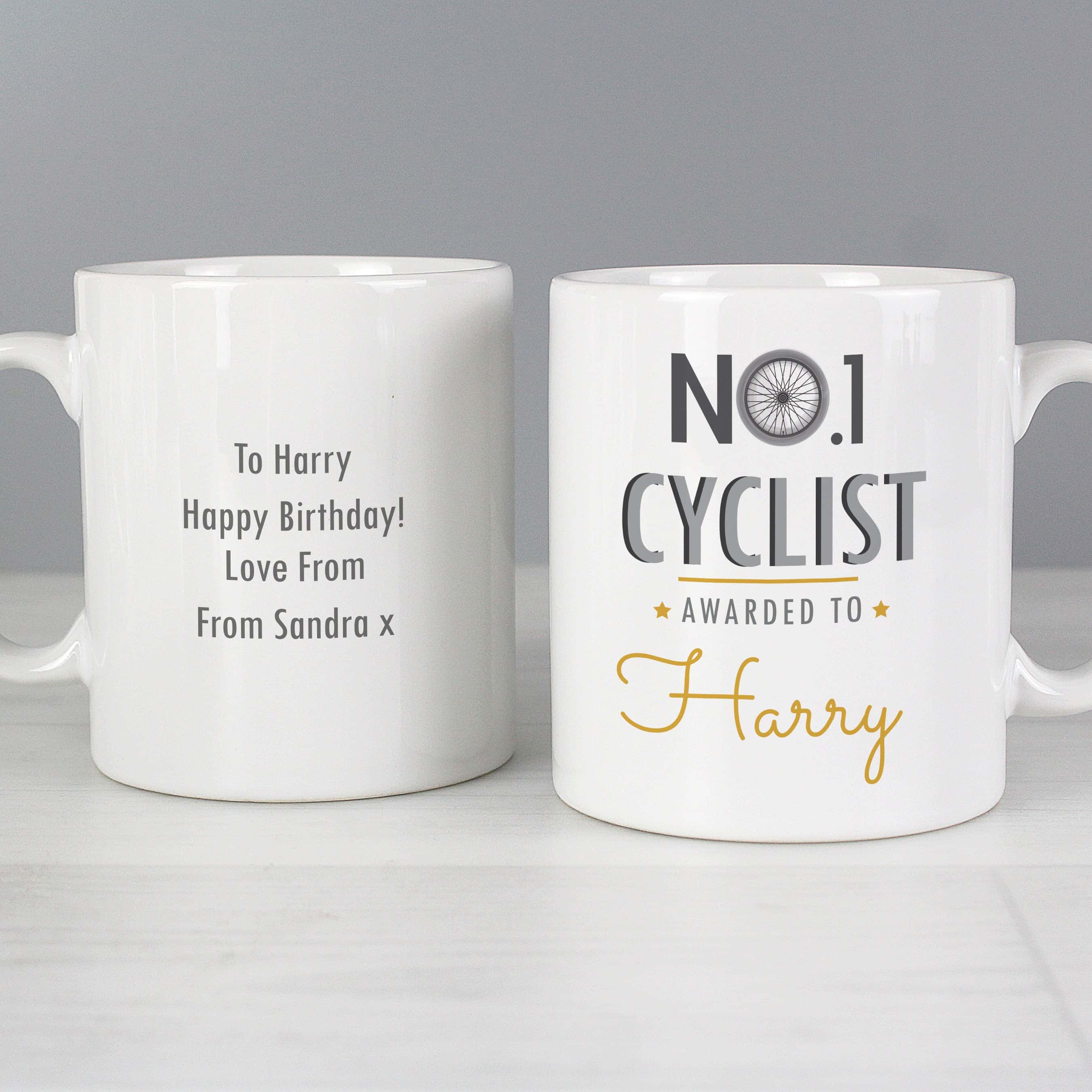 Personalised No.1 Cyclist Mug - gift & personalise
