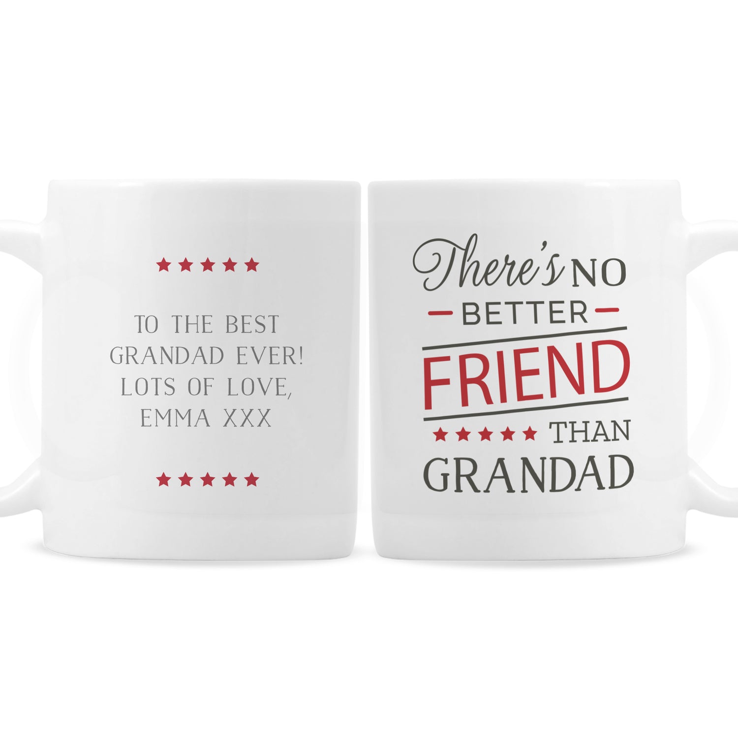 Personalised 'No Better Friend Than Grandad' Mug - gift & personalise