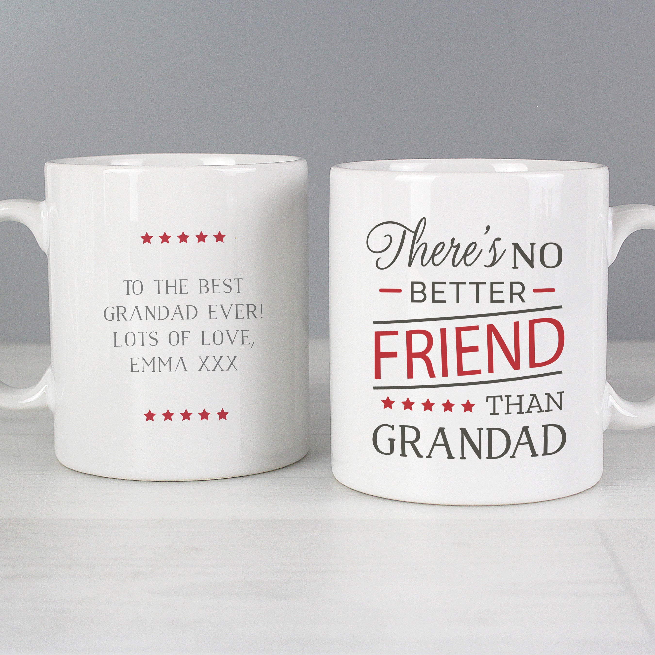 Personalised 'No Better Friend Than Grandad' Mug - gift & personalise